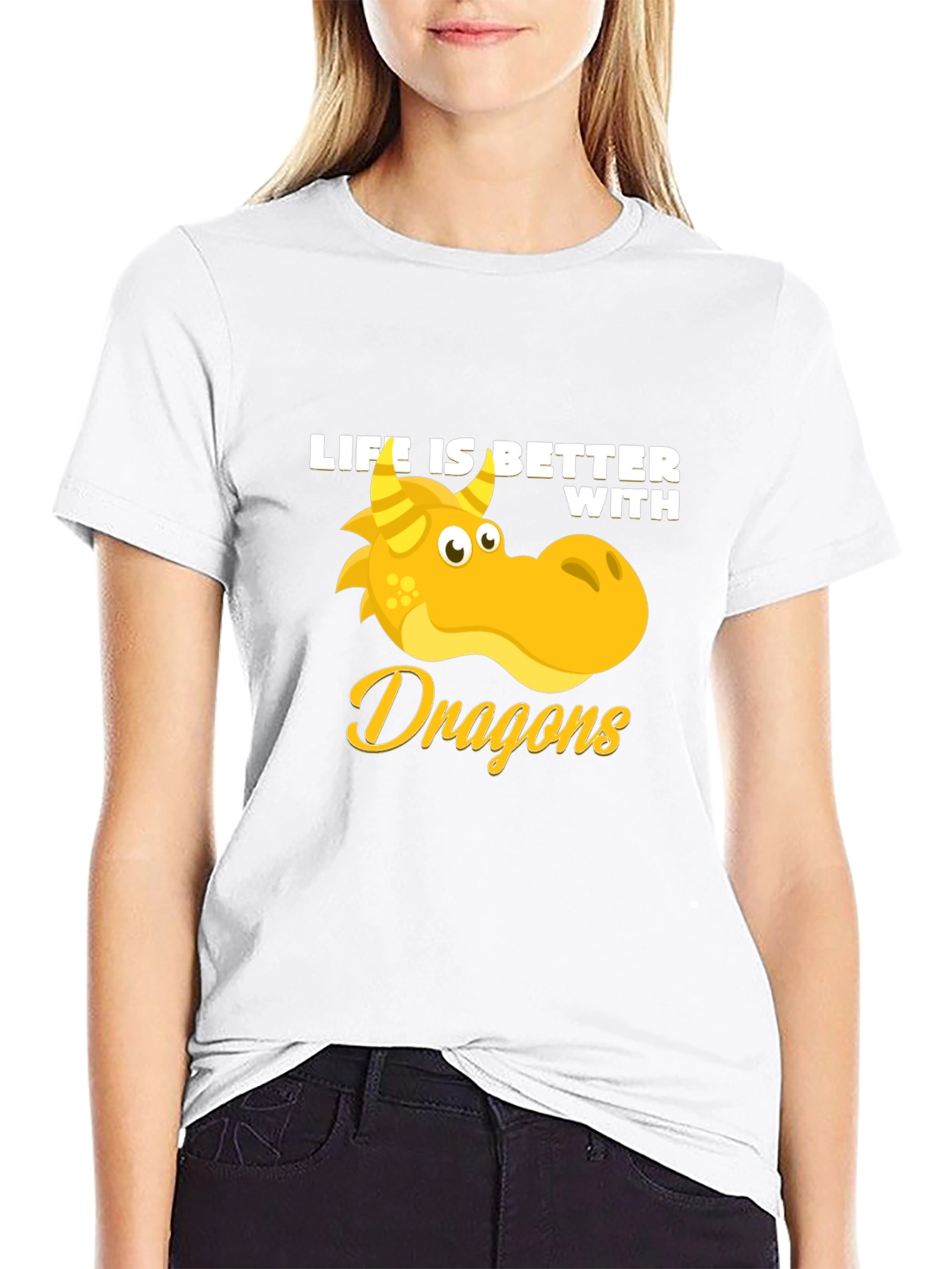 Life is Better with Dragons T-Shirt - Black