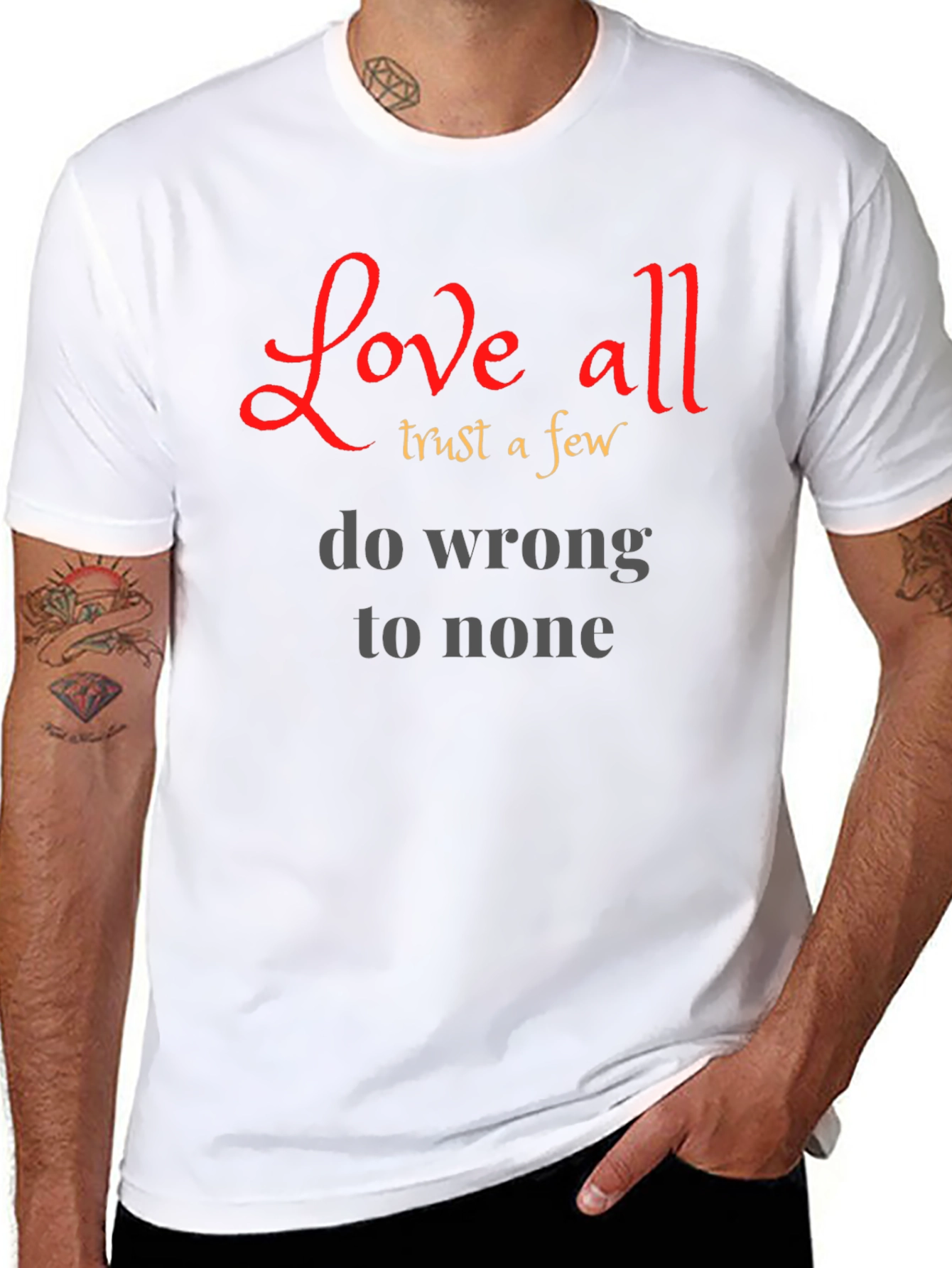 Love All Trust a Few Graphic T-Shirt