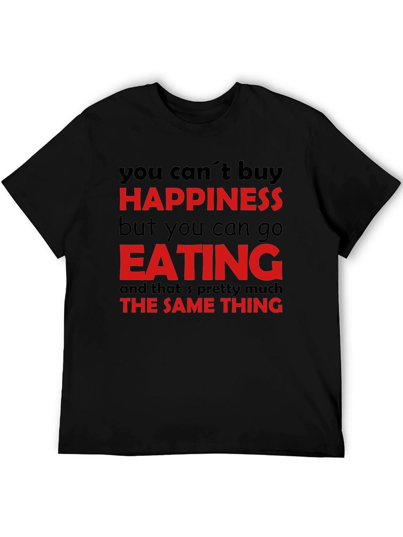 Happiness Eating T-Shirt - Funny Foodie Tee