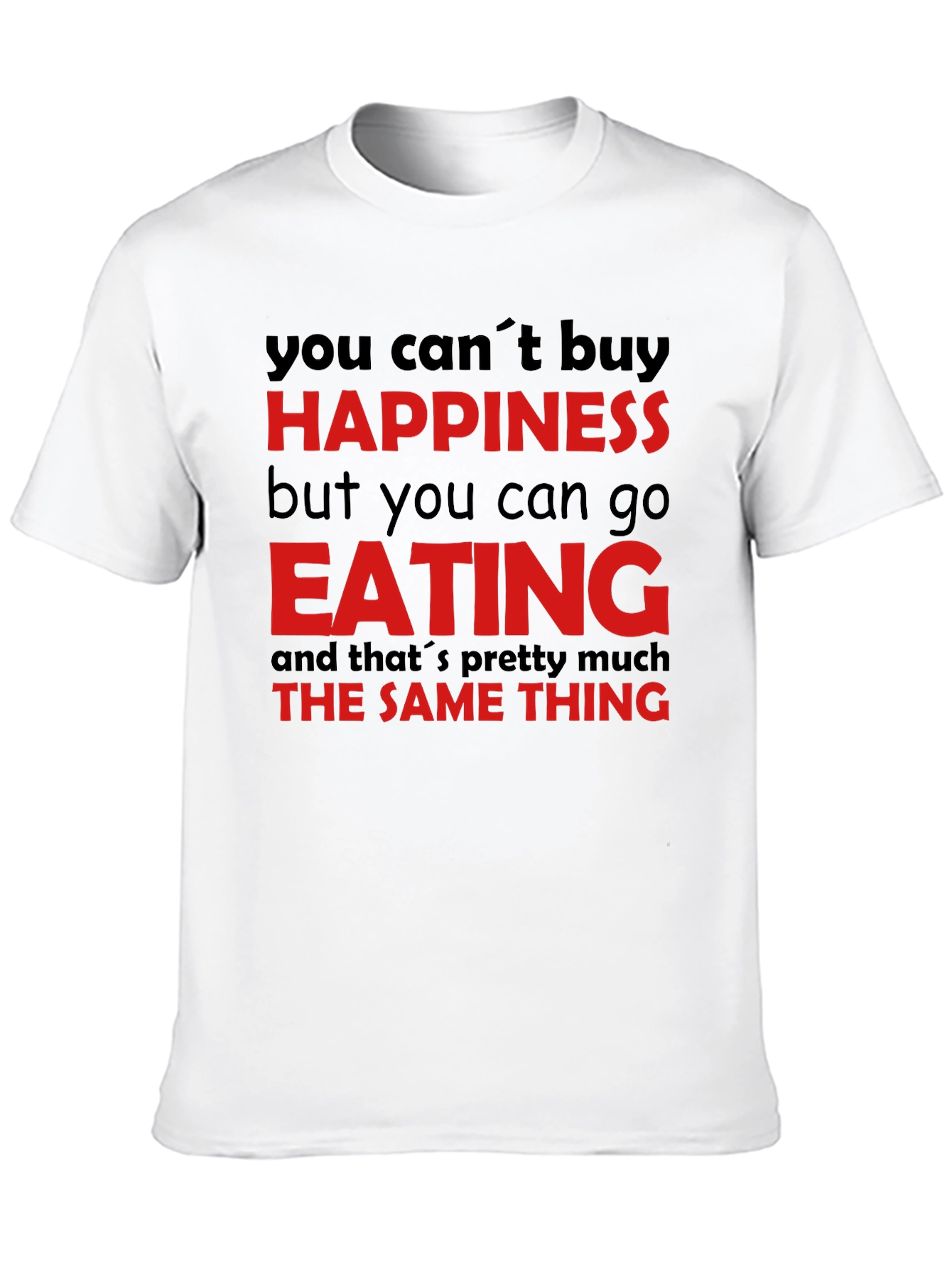Happiness Eating T-Shirt - Funny Foodie Tee