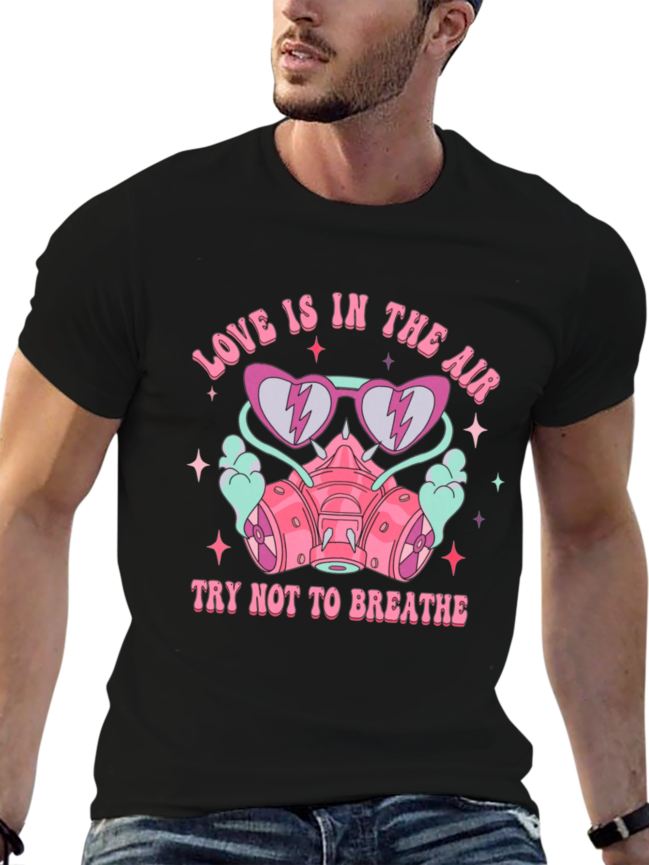 Love in the Air Funny Graphic T-Shirt