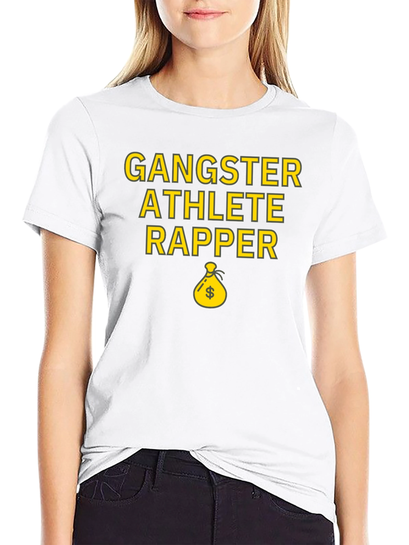 Gangster Athlete Rapper Graphic T-Shirt