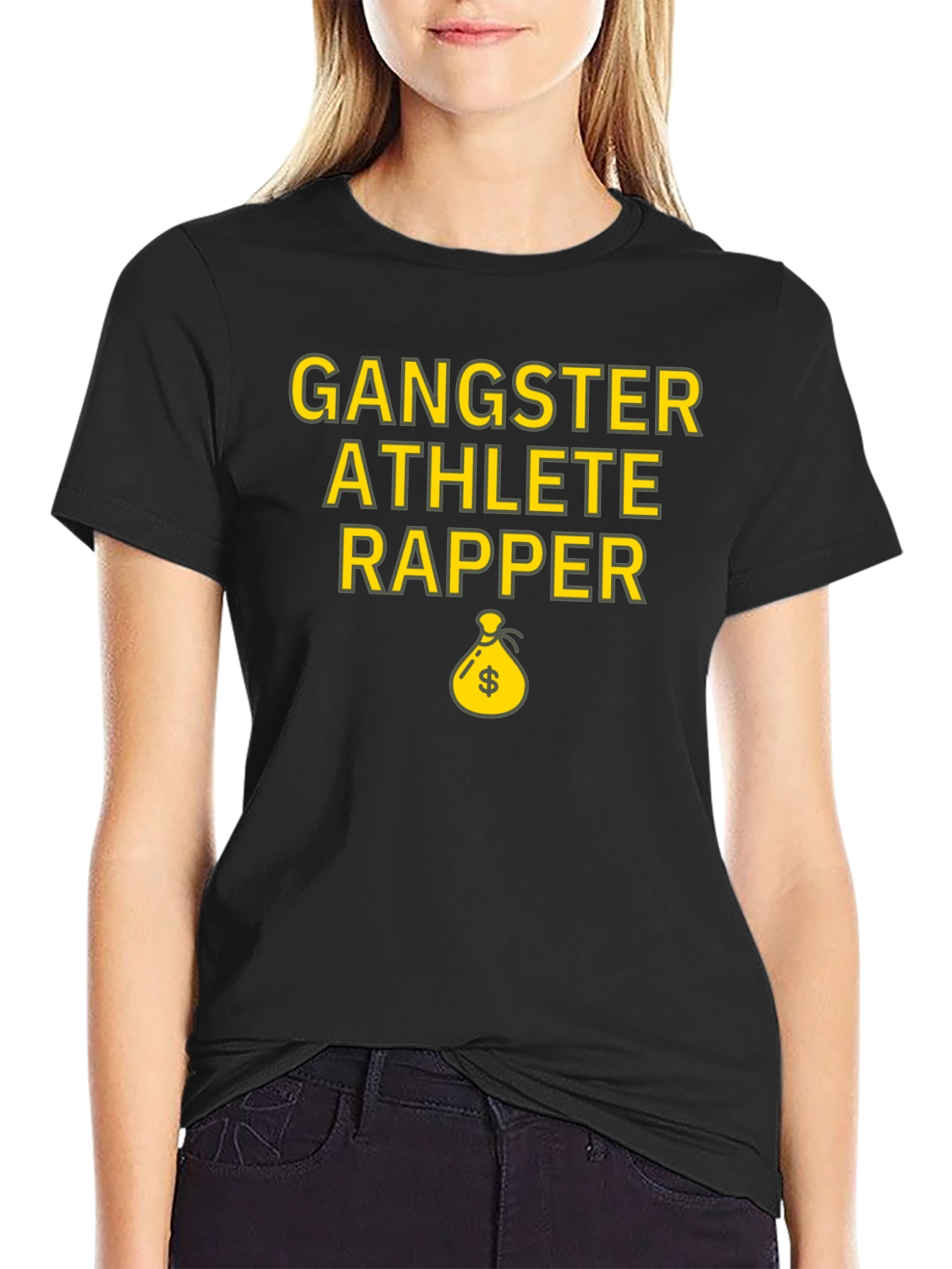 Gangster Athlete Rapper Graphic T-Shirt