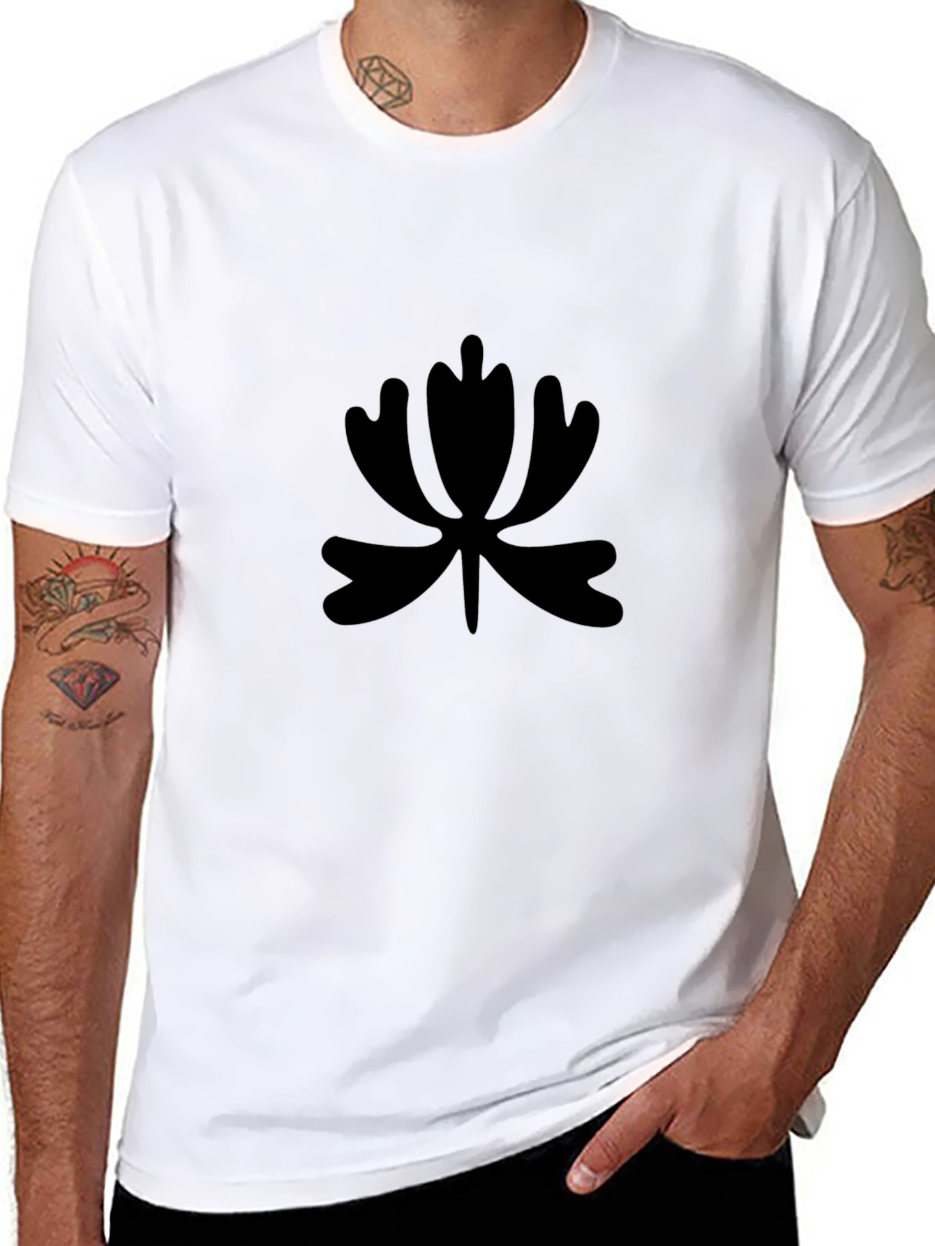 Modern Black Graphic Tee - Minimalist Design