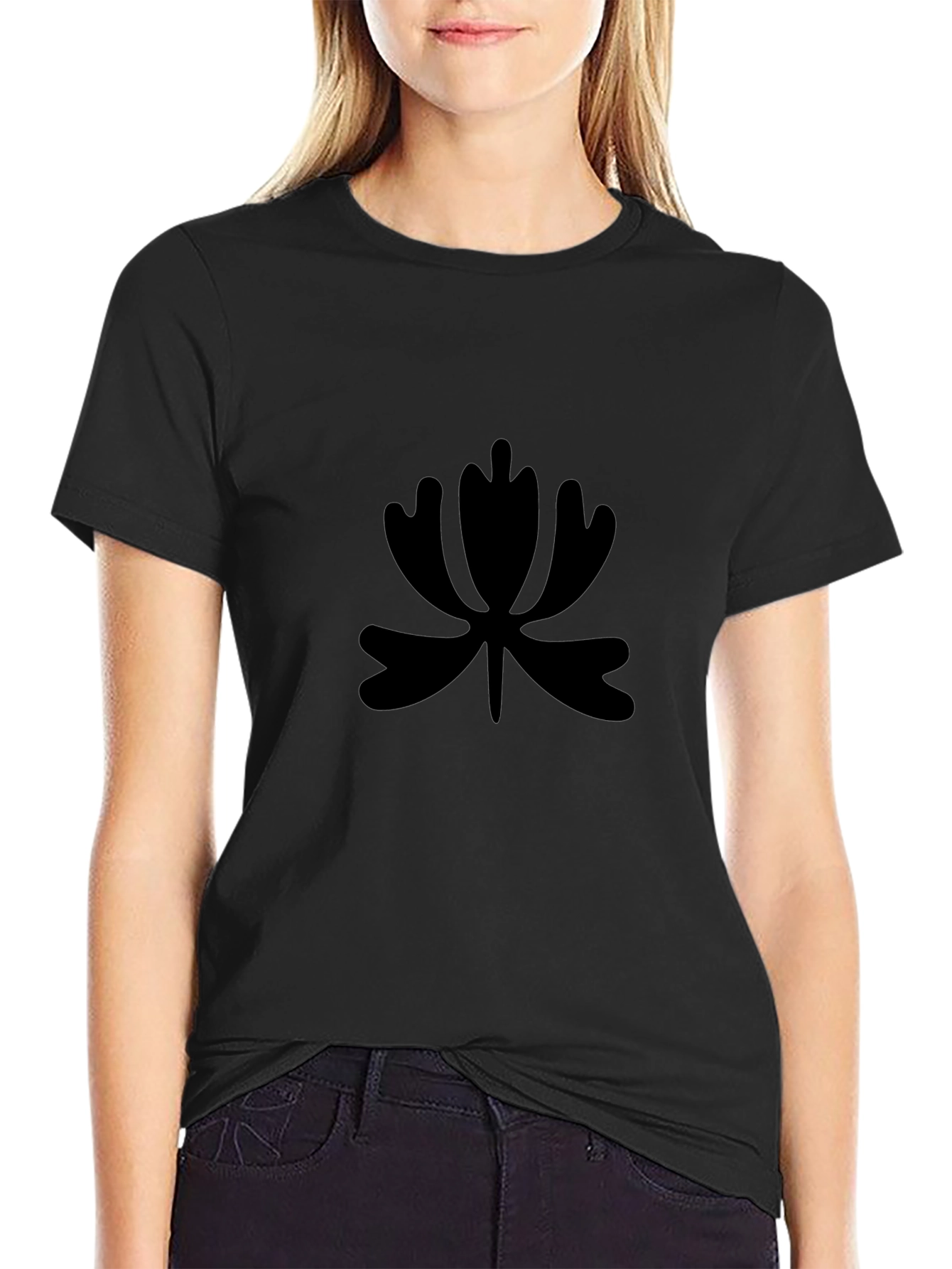 Modern Black Graphic Tee - Minimalist Design