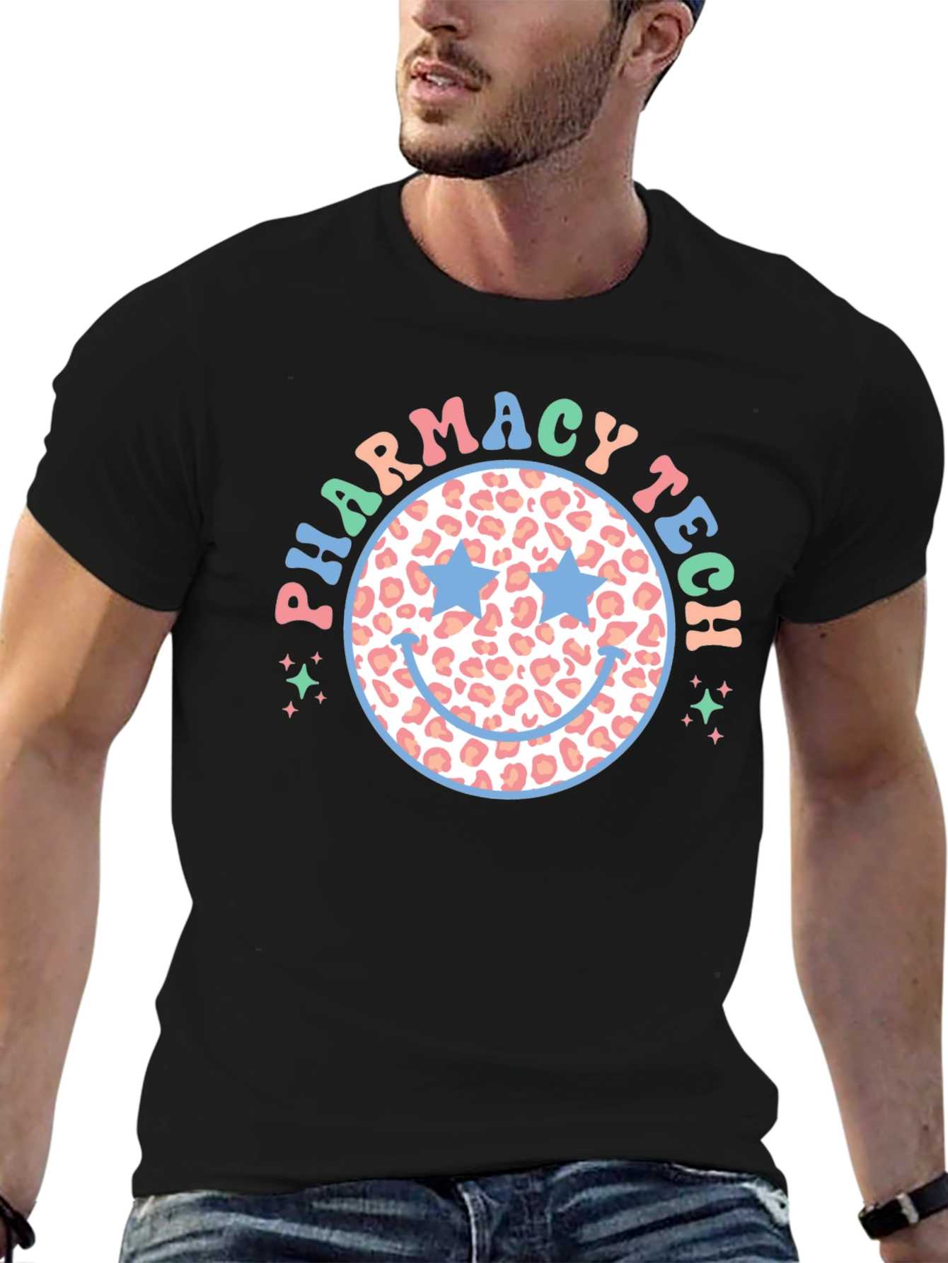 Pharmacy Tech Smiley Face T-Shirt