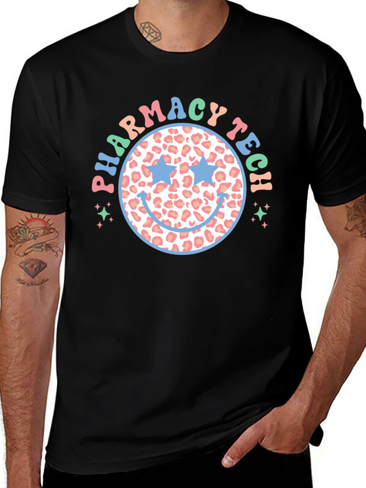 Pharmacy Tech Smiley Face T-Shirt