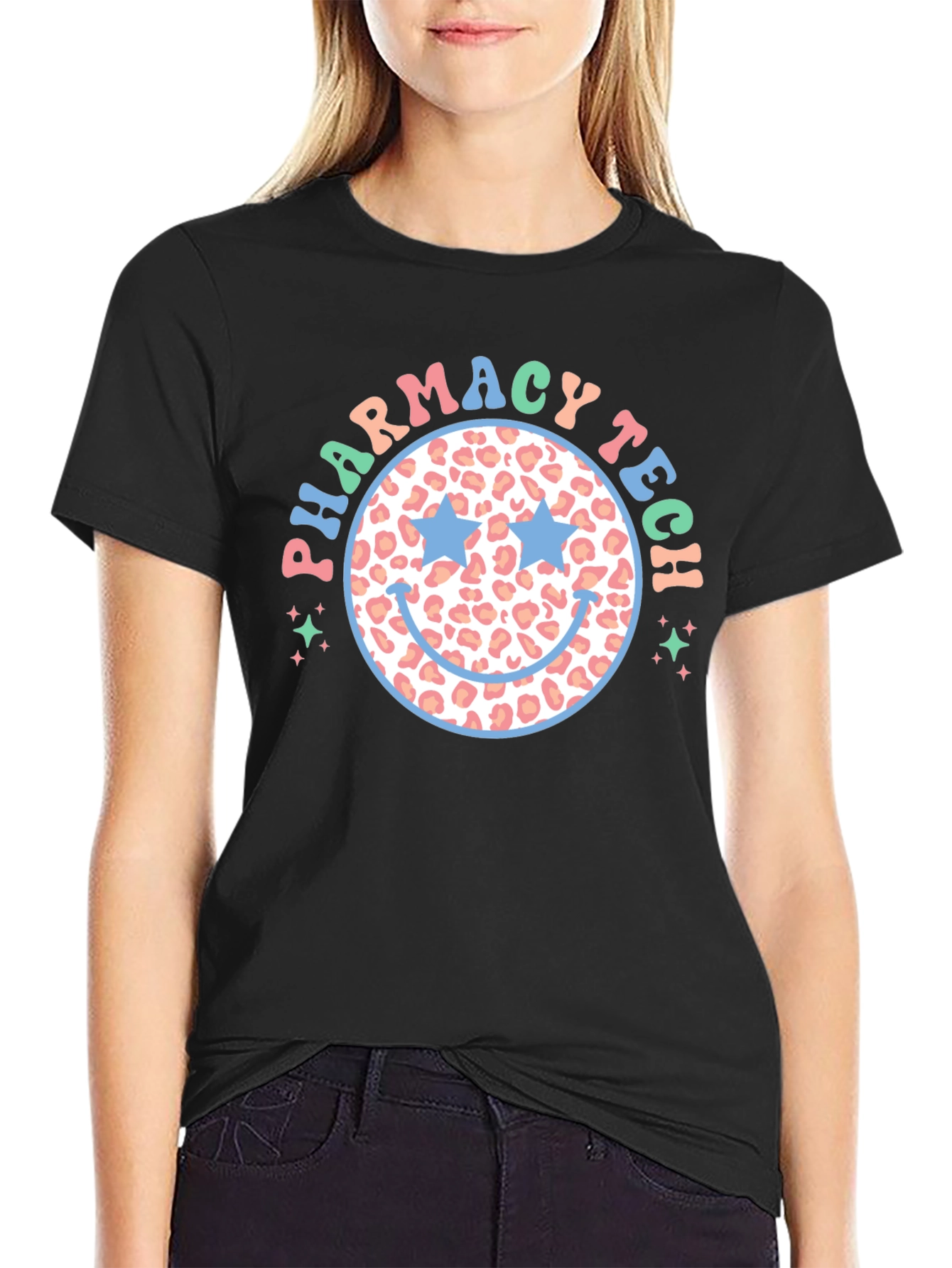 Pharmacy Tech Smiley Face T-Shirt