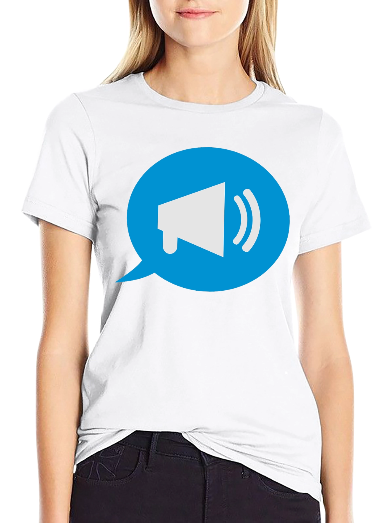 Megaphone Graphic T-Shirt - Bold Statement Tee