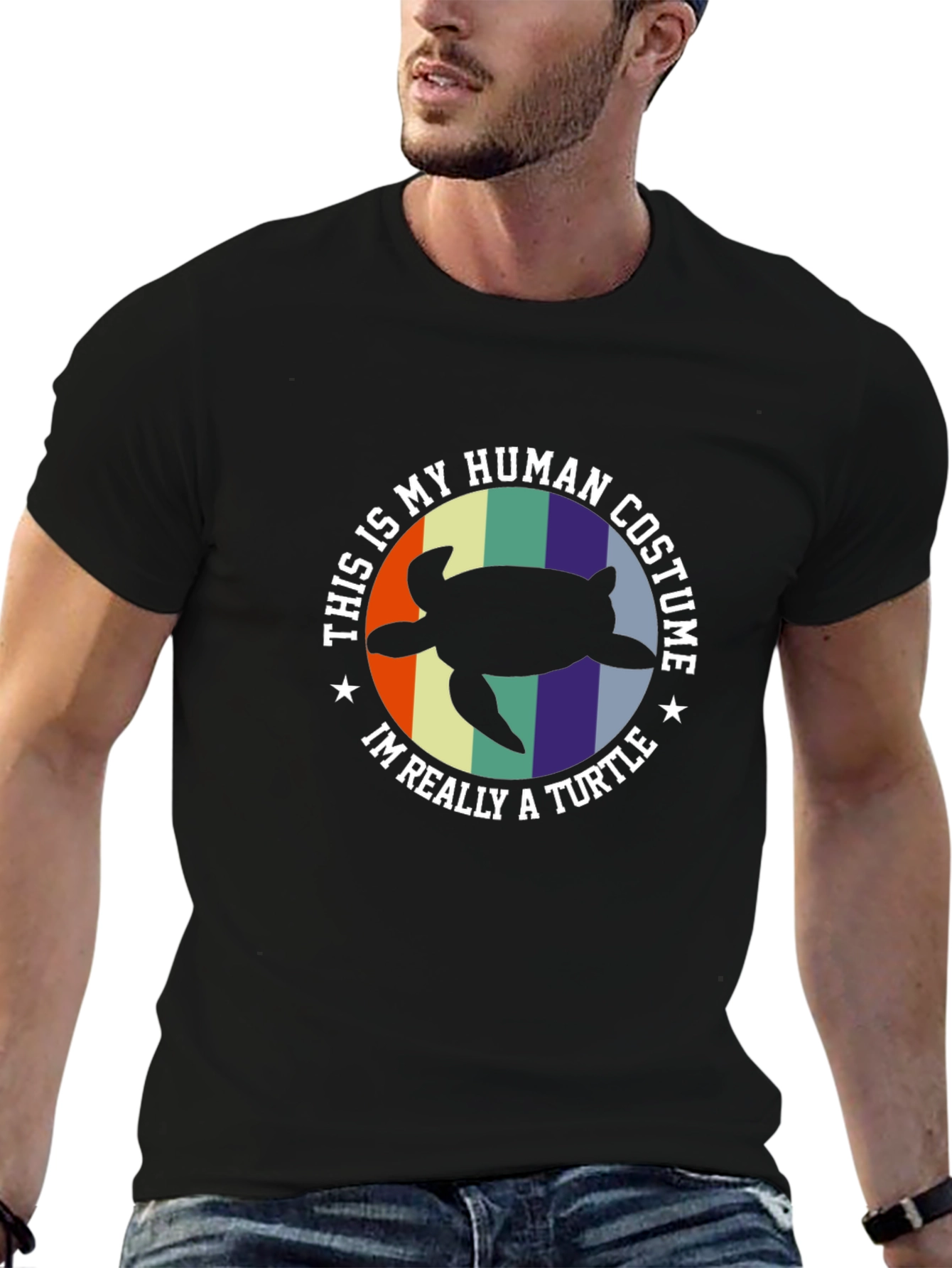 Turtle Costume T-Shirt - Funny Human Disguise Tee