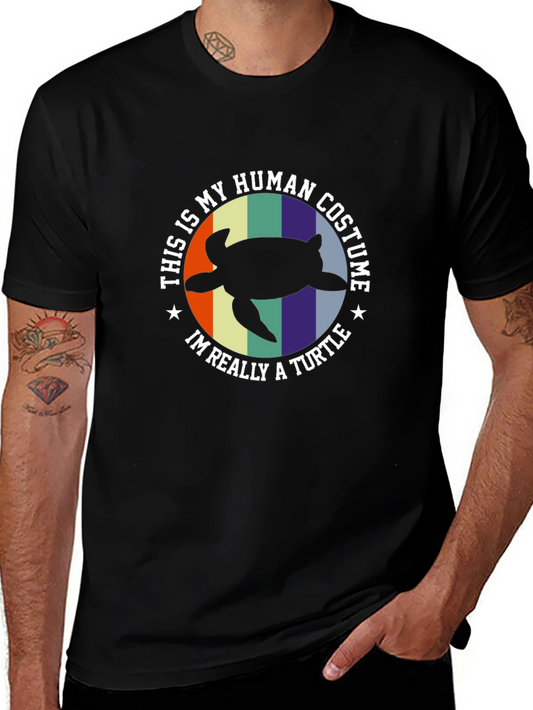Turtle Costume T-Shirt - Funny Human Disguise Tee