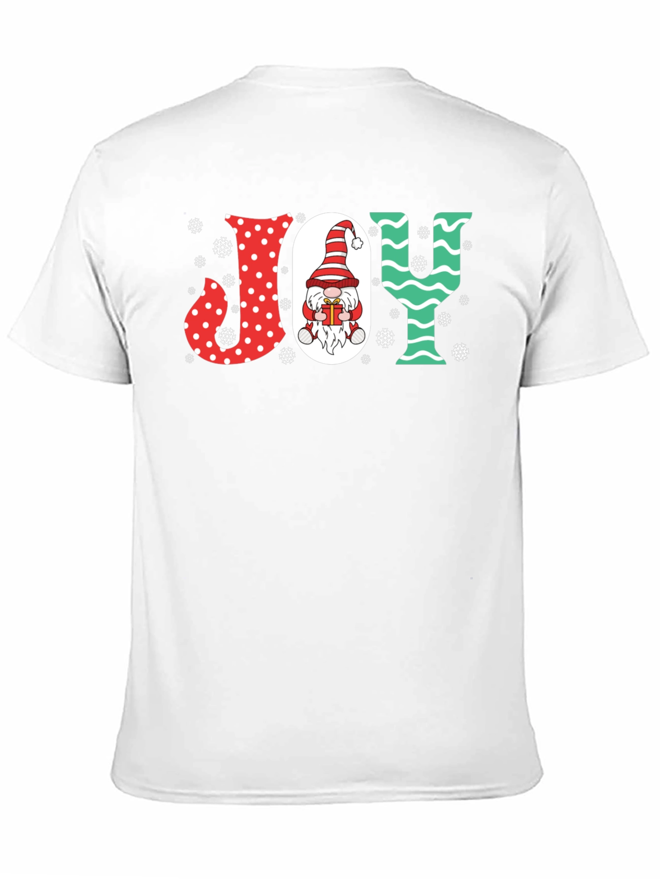 Festive JOY Christmas Gnome Graphic Tee