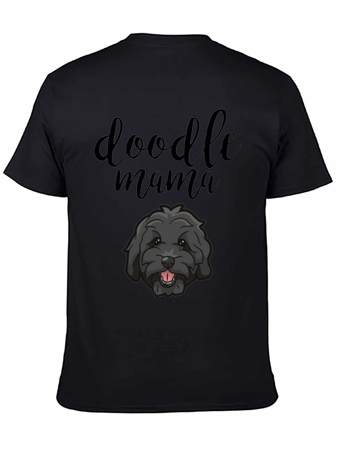 Doodle Mama Black T-Shirt - Dog Lover Tee