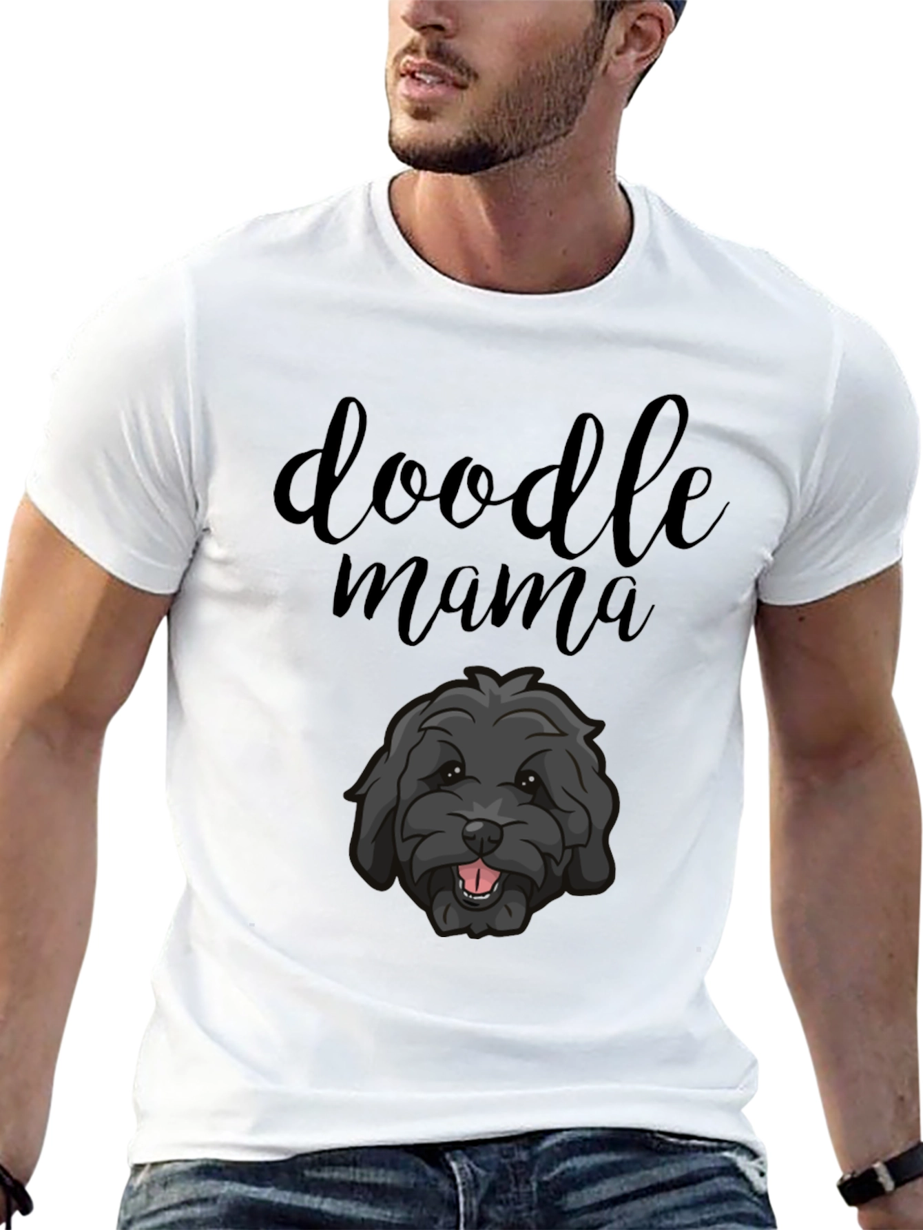 Doodle Mama Black T-Shirt - Dog Lover Tee