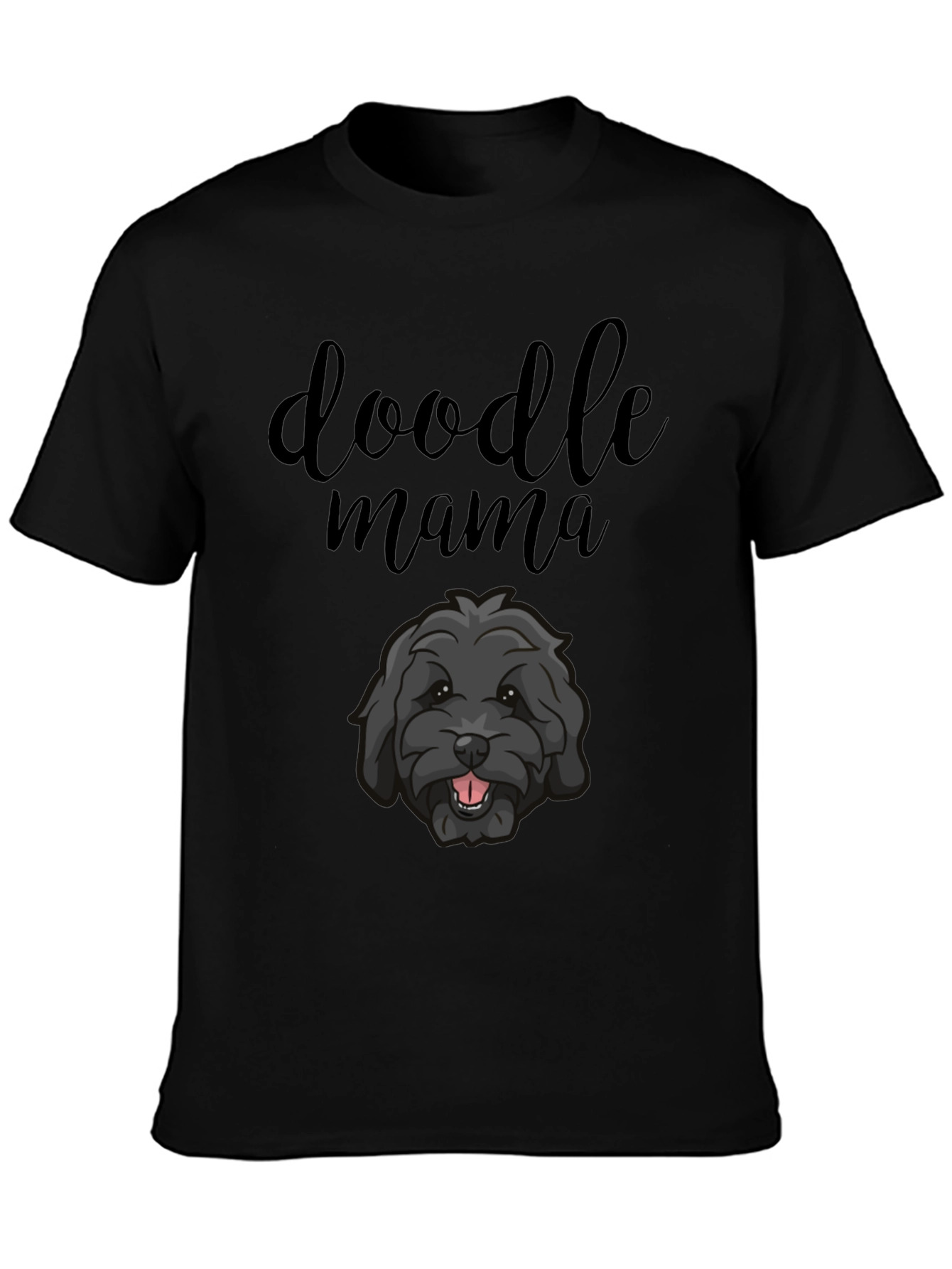 Doodle Mama Black T-Shirt - Dog Lover Tee