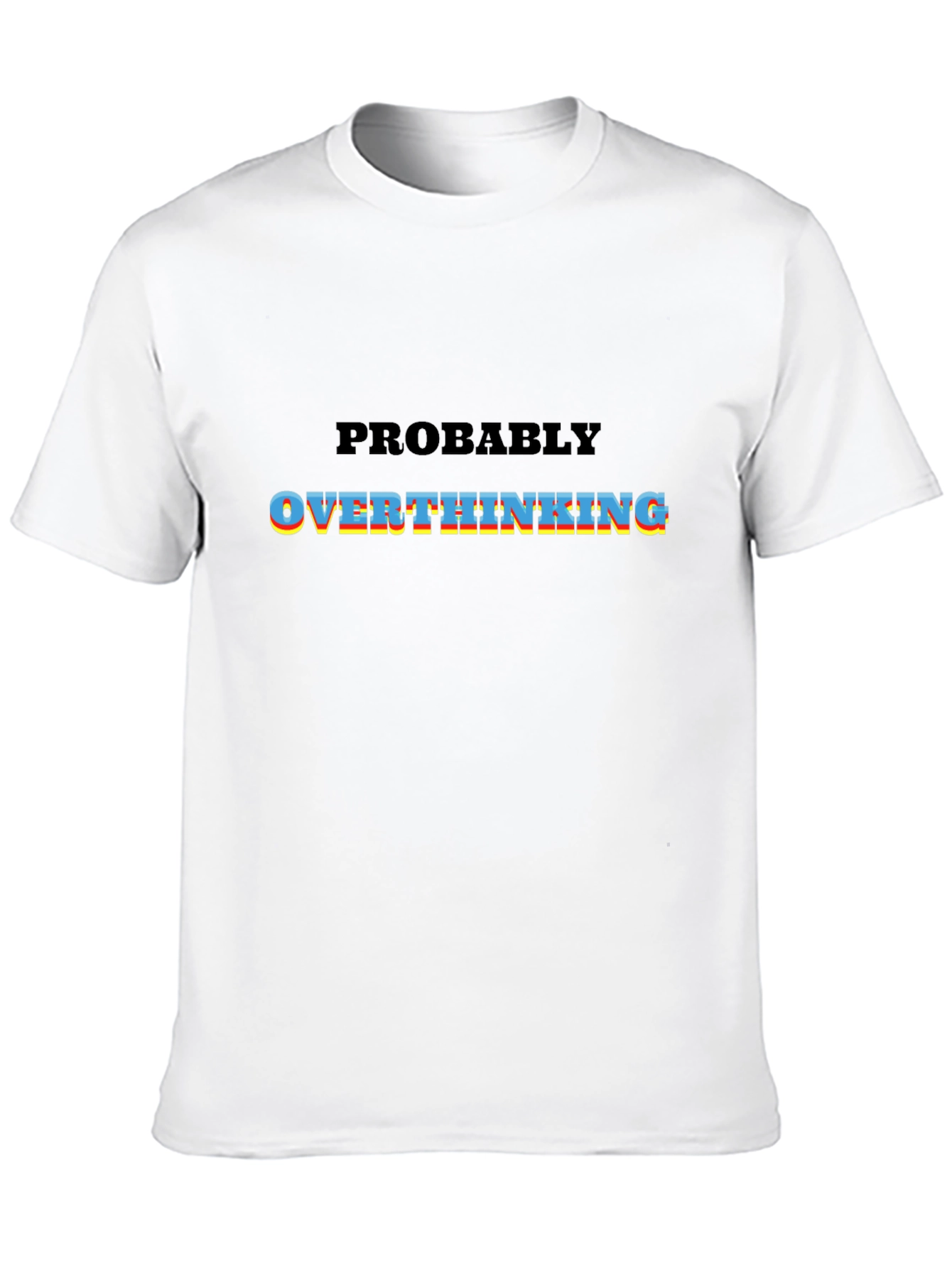 Overthinking Graphic Tee - Black T-Shirt