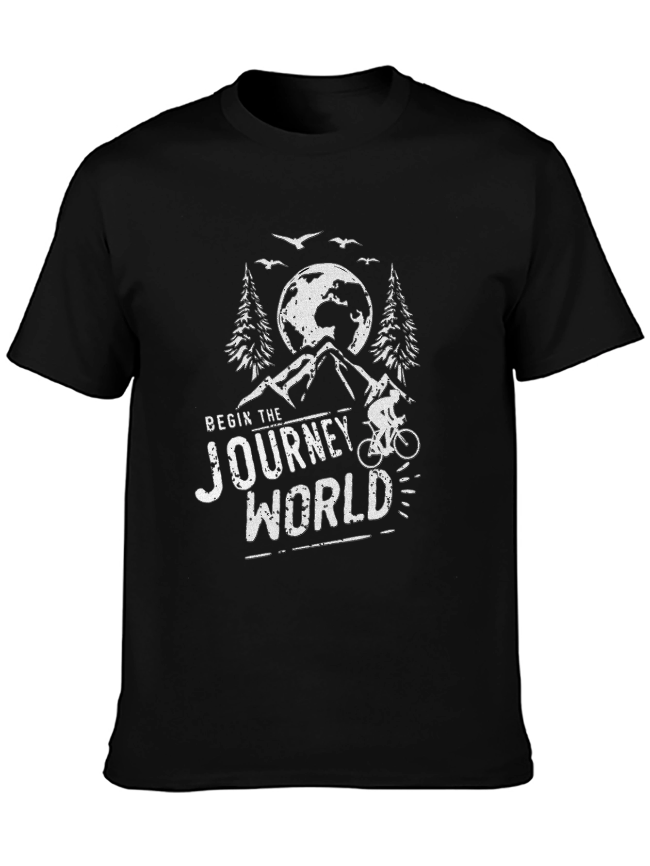 Begin the Journey World Graphic Tee - Black