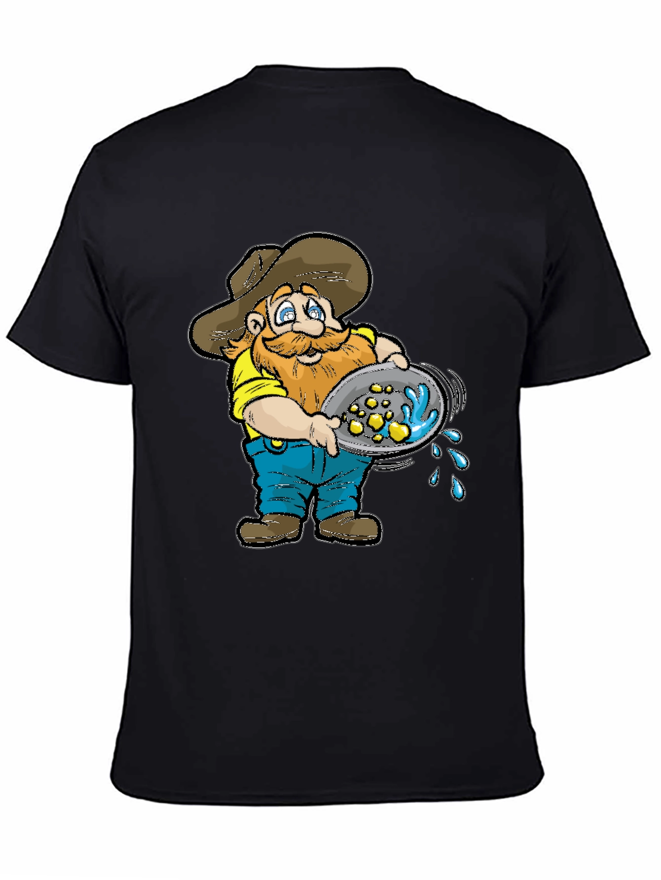 Gold Miner T-Shirt - Cartoon Panning for Gold