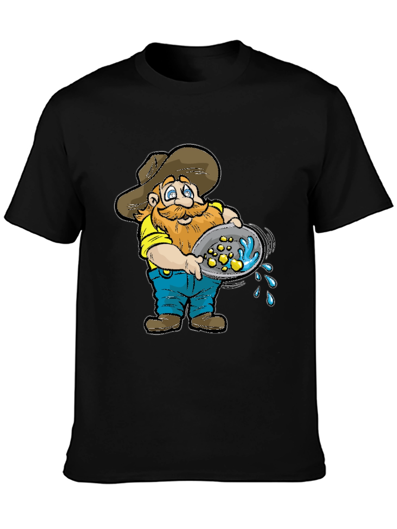 Gold Miner T-Shirt - Cartoon Panning for Gold