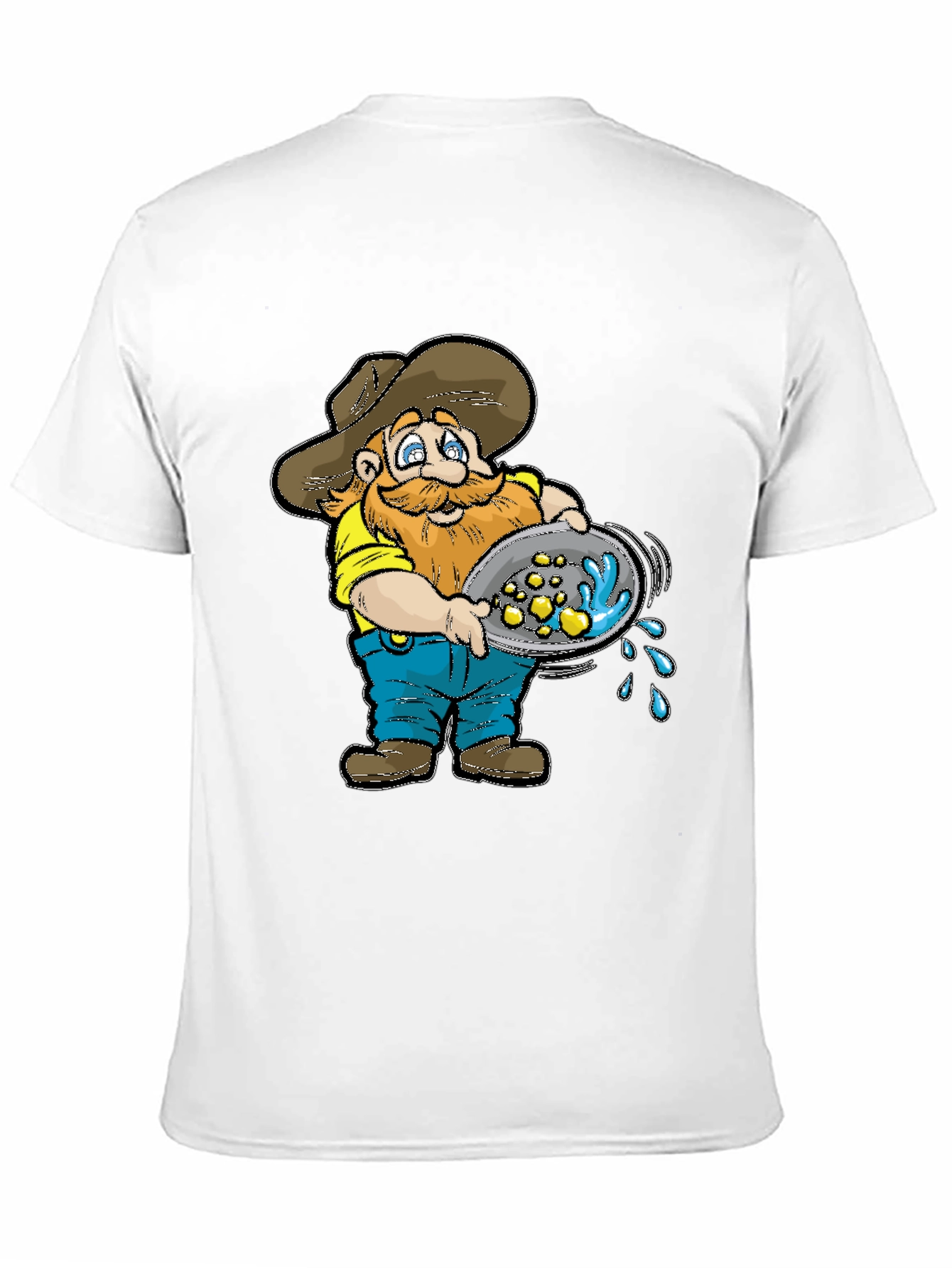 Gold Miner T-Shirt - Cartoon Panning for Gold
