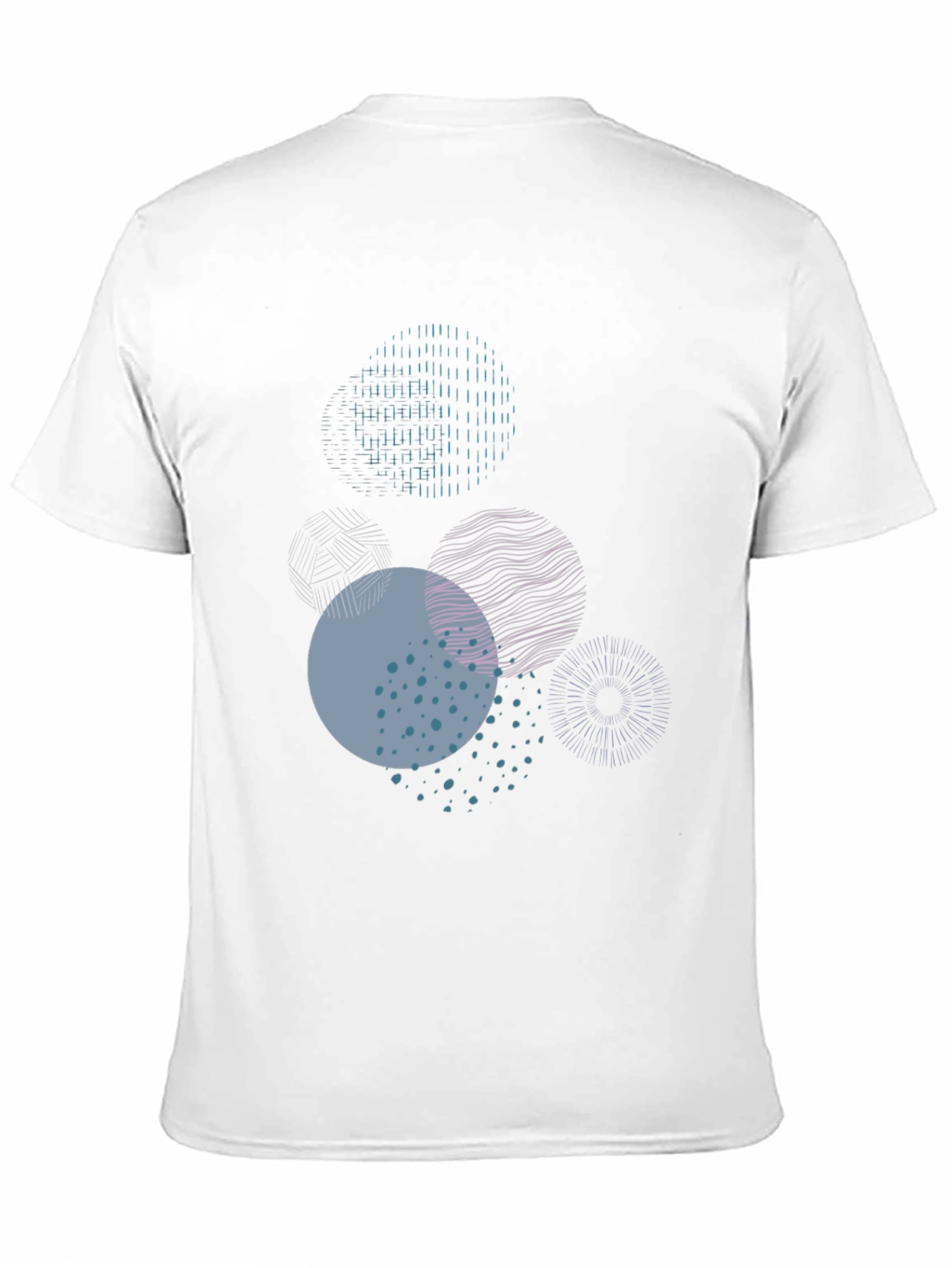Abstract Circle Graphic Tee - Modern Casual Wear