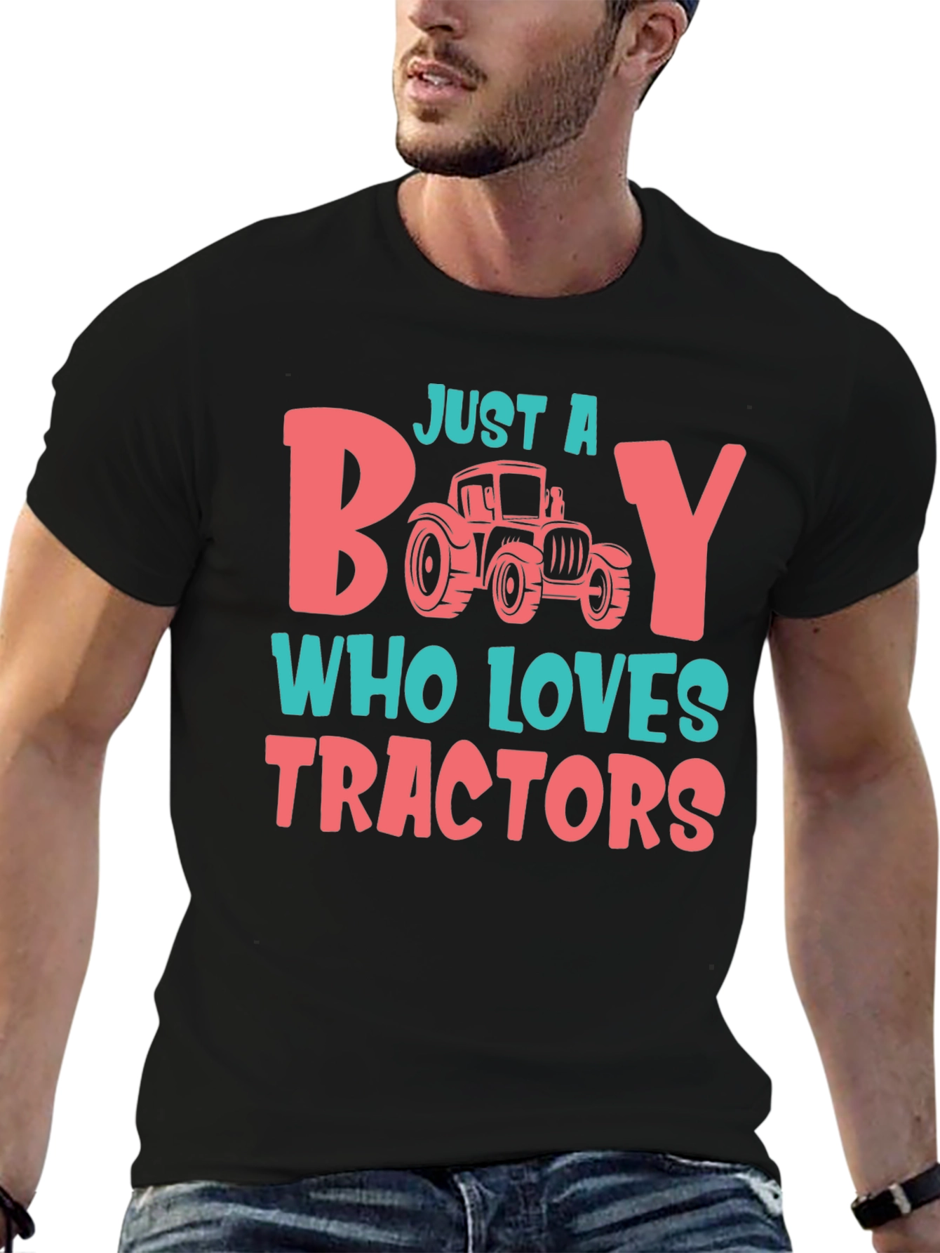 Just a Boy Who Loves Tractors T-Shirt