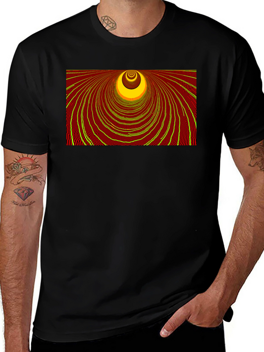 Abstract Tunnel Graphic Tee - Unique Design