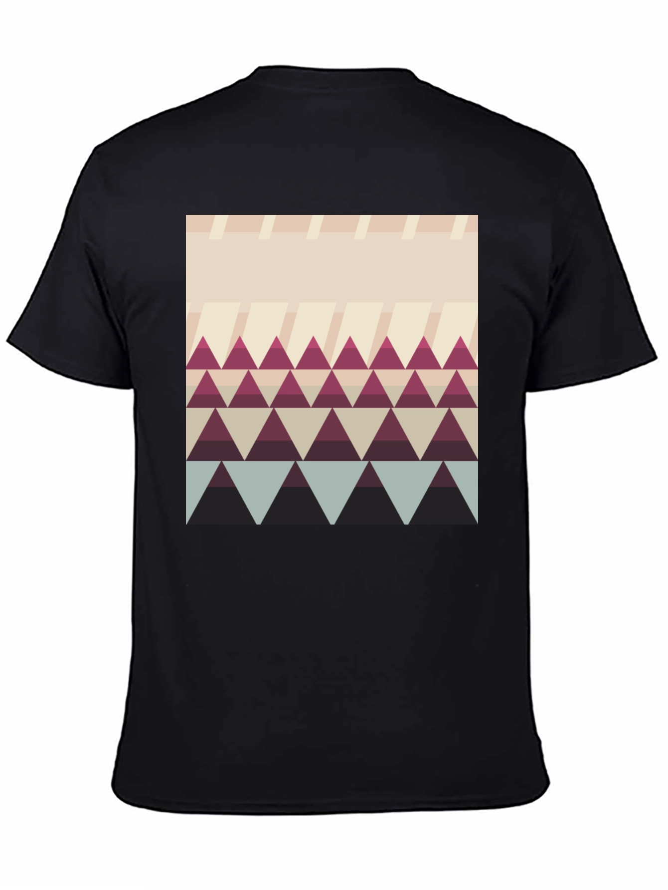 Geometric Triangle Pattern T-Shirt