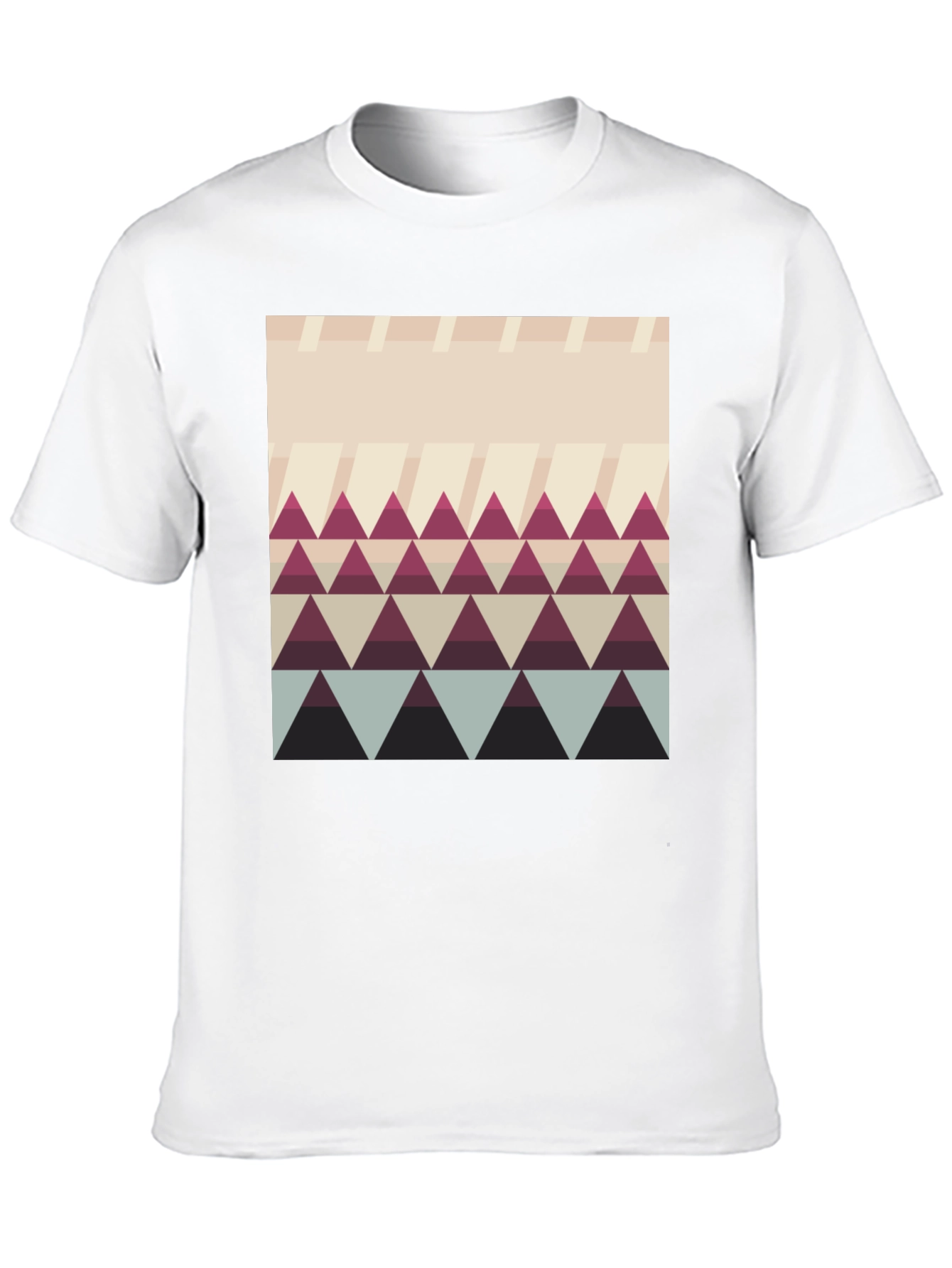 Geometric Triangle Pattern T-Shirt