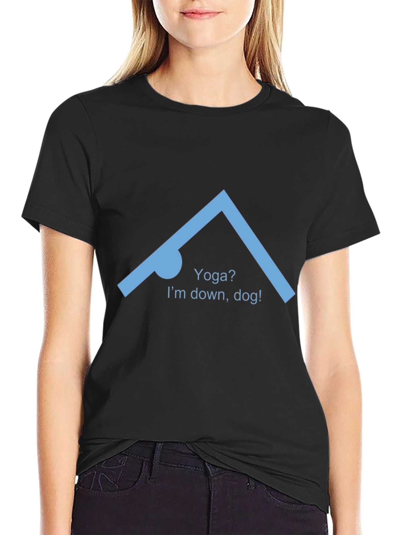 Yoga Down Dog Graphic T-Shirt