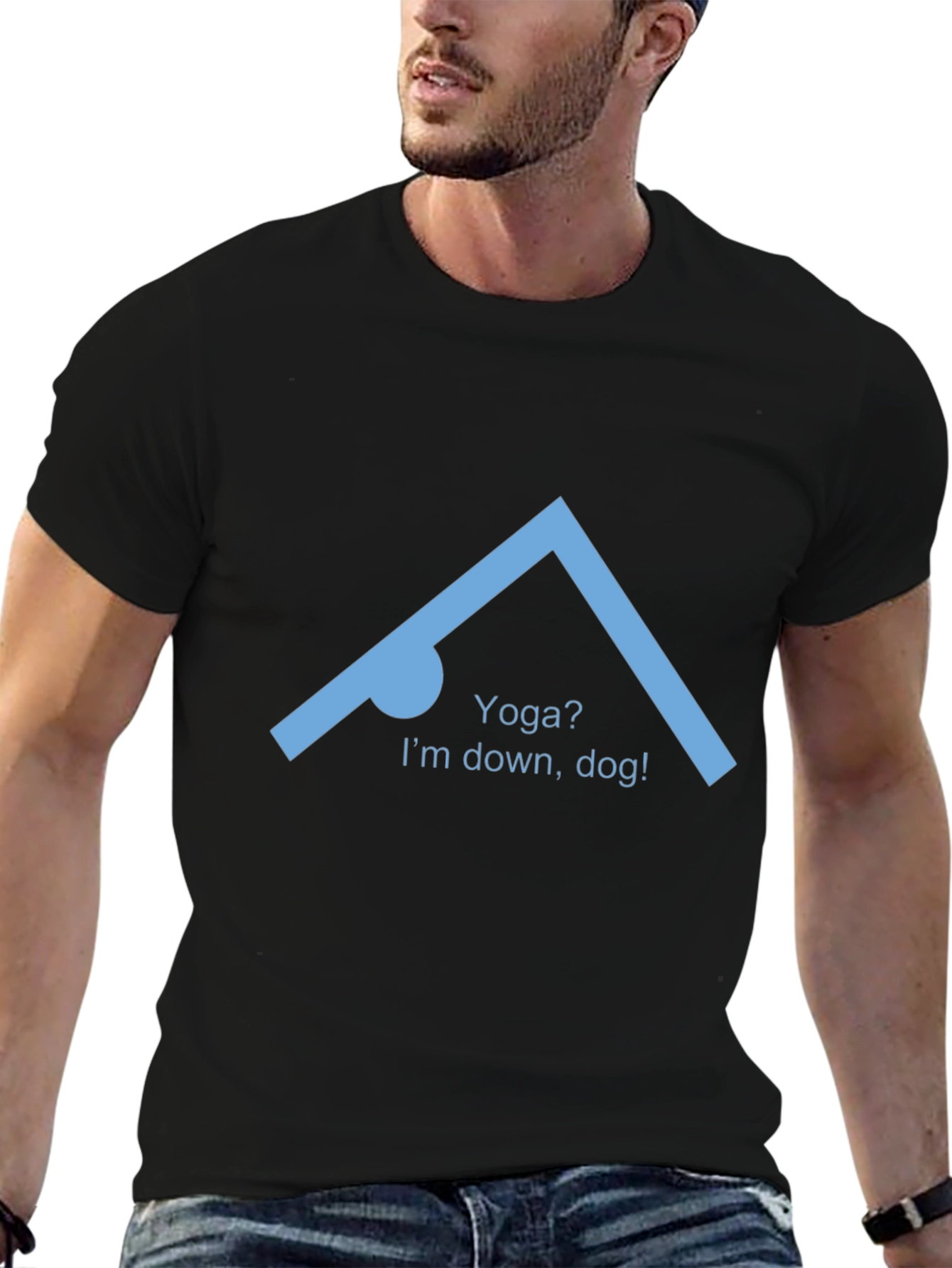 Yoga Down Dog Graphic T-Shirt