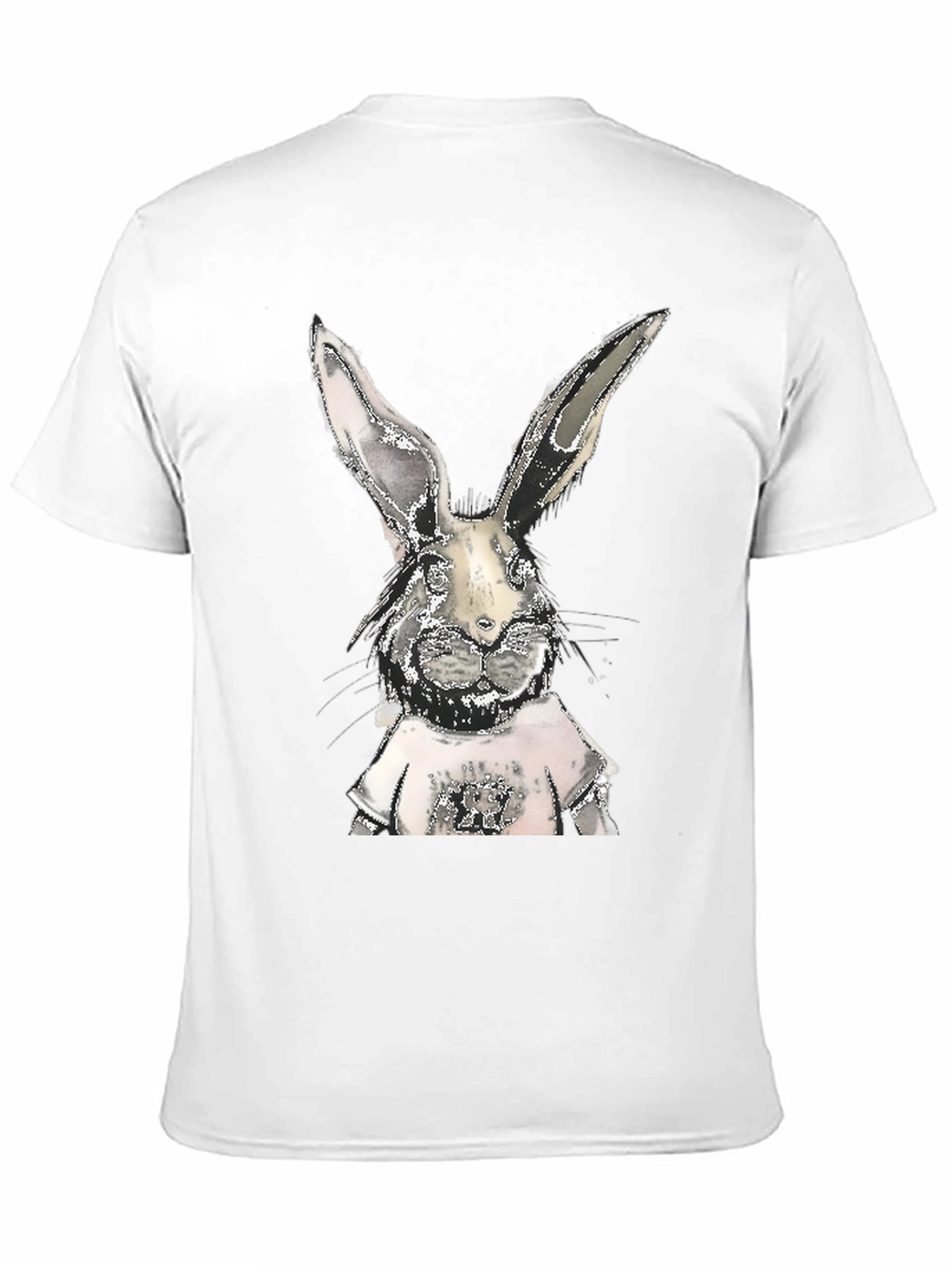 Cool Rabbit Graphic Tee - Black Cotton T-Shirt