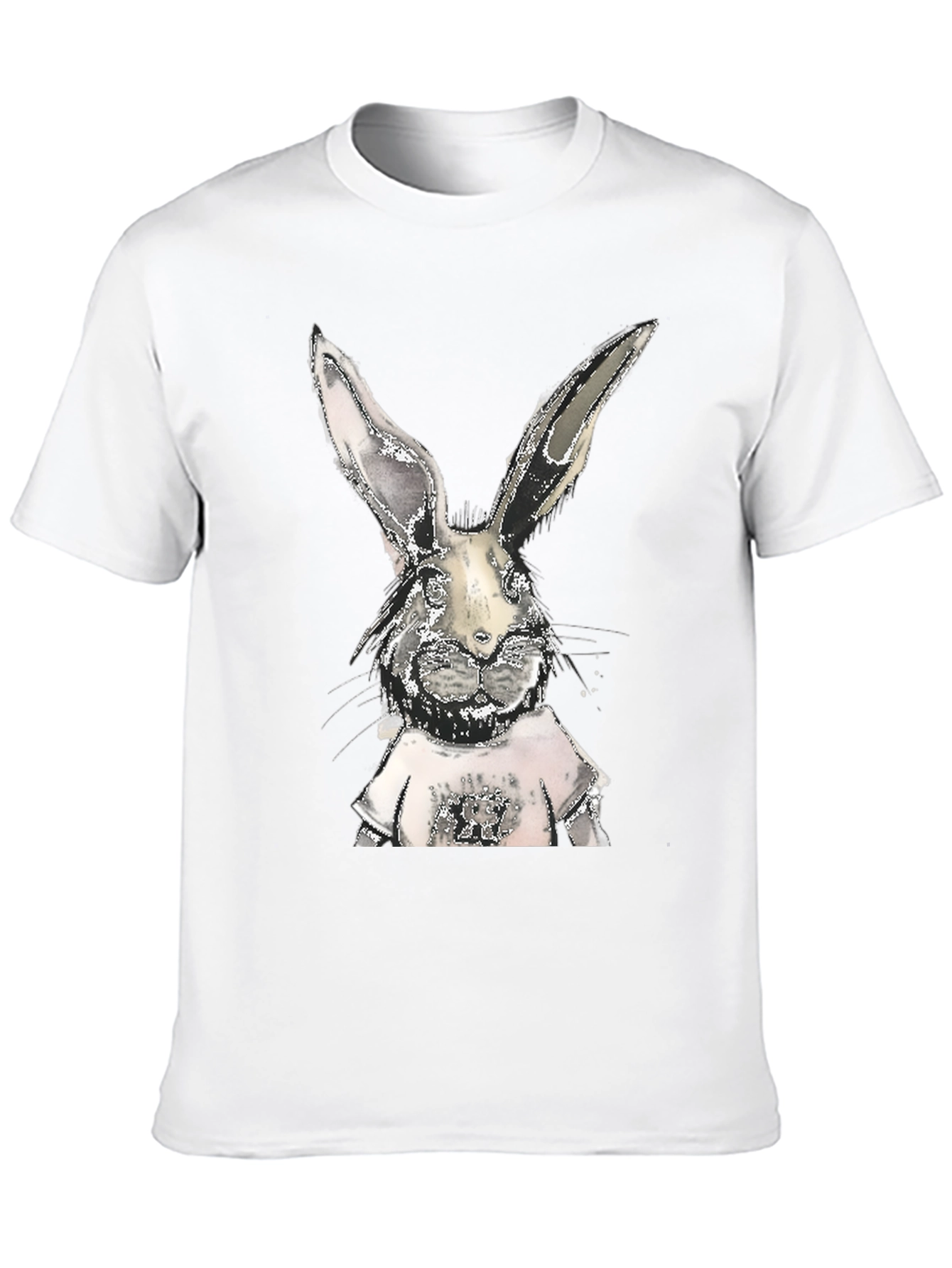Cool Rabbit Graphic Tee - Black Cotton T-Shirt