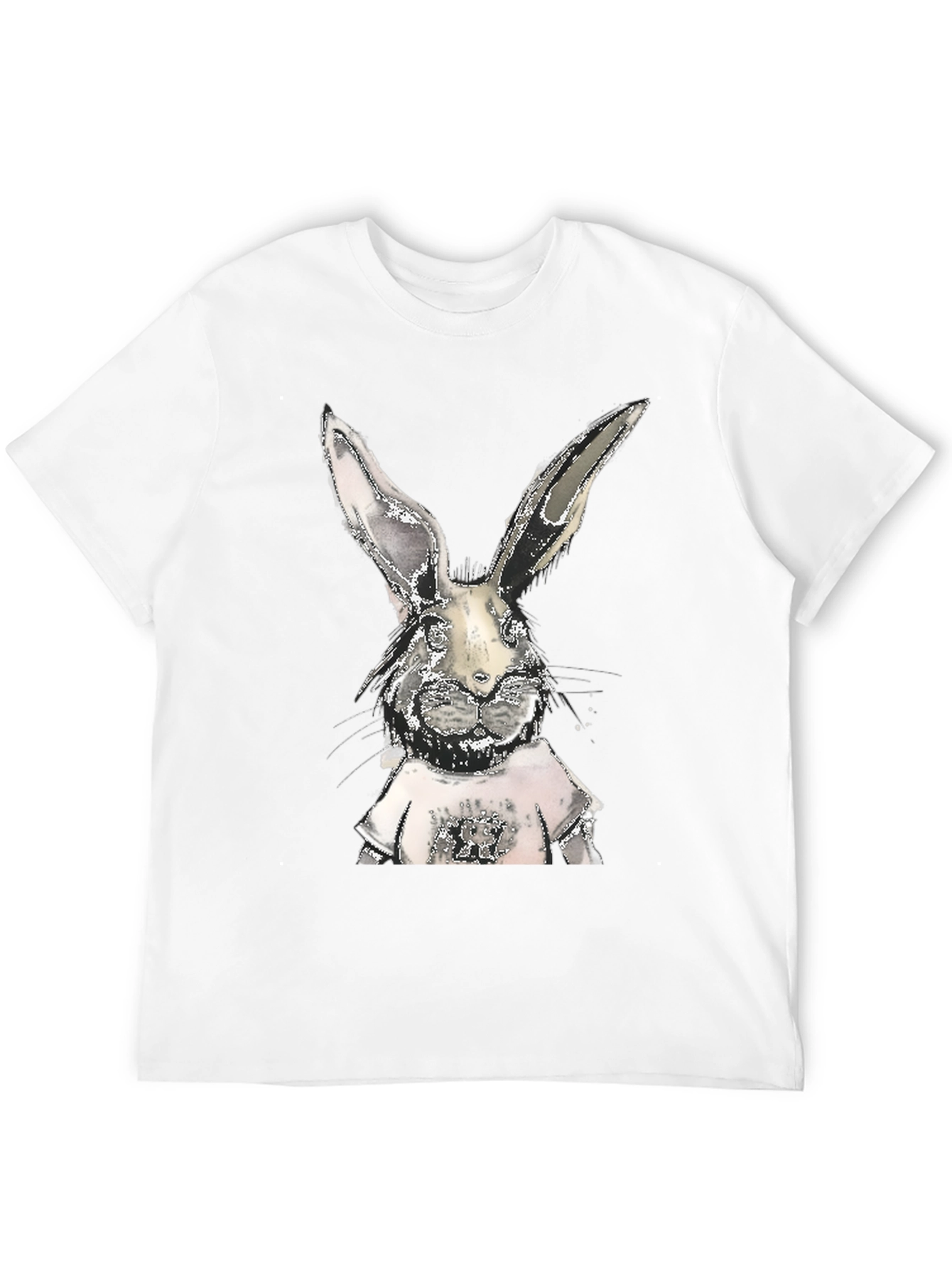 Cool Rabbit Graphic Tee - Black Cotton T-Shirt