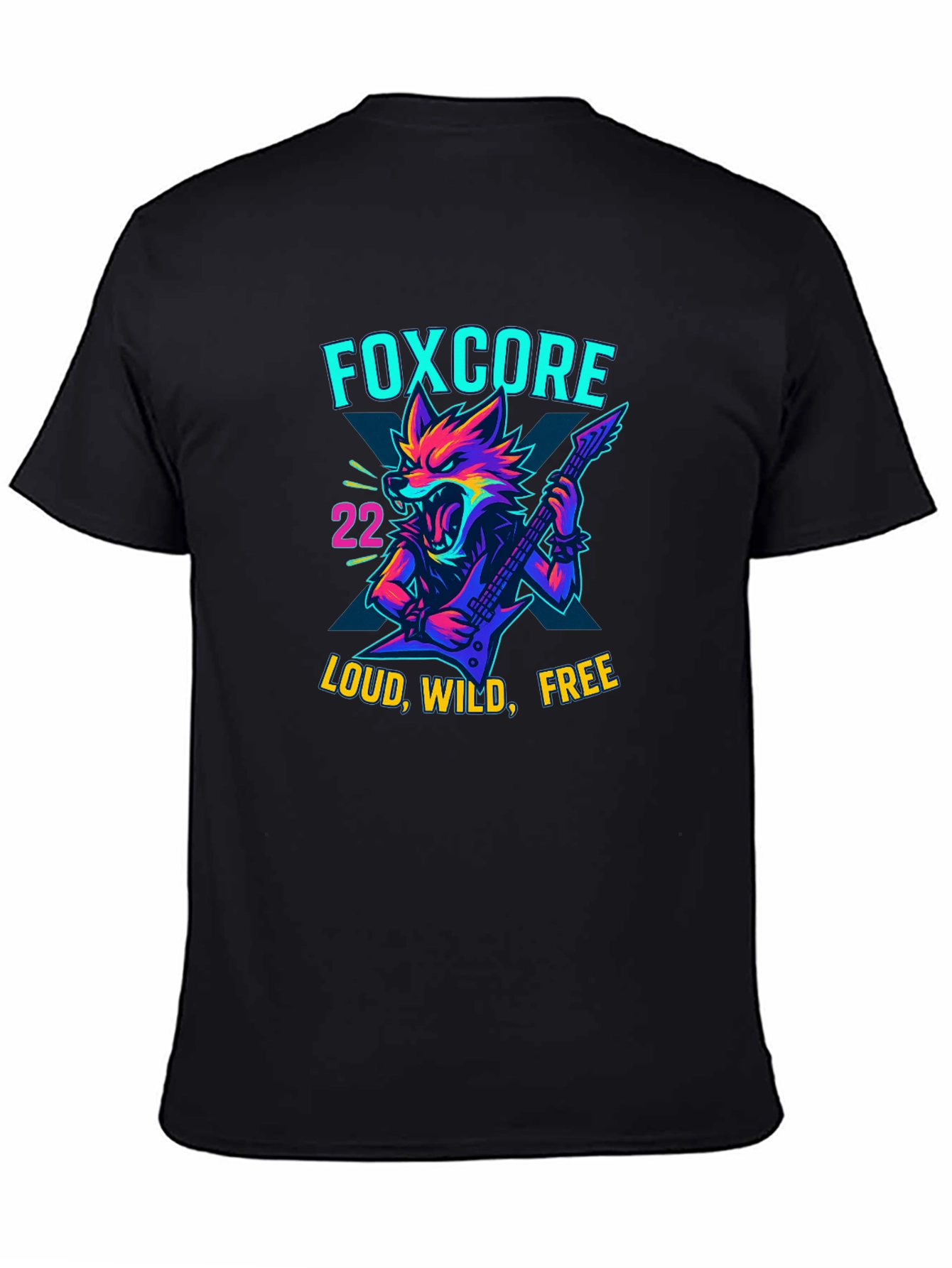 Foxcore Loud Wild Free Graphic Tee