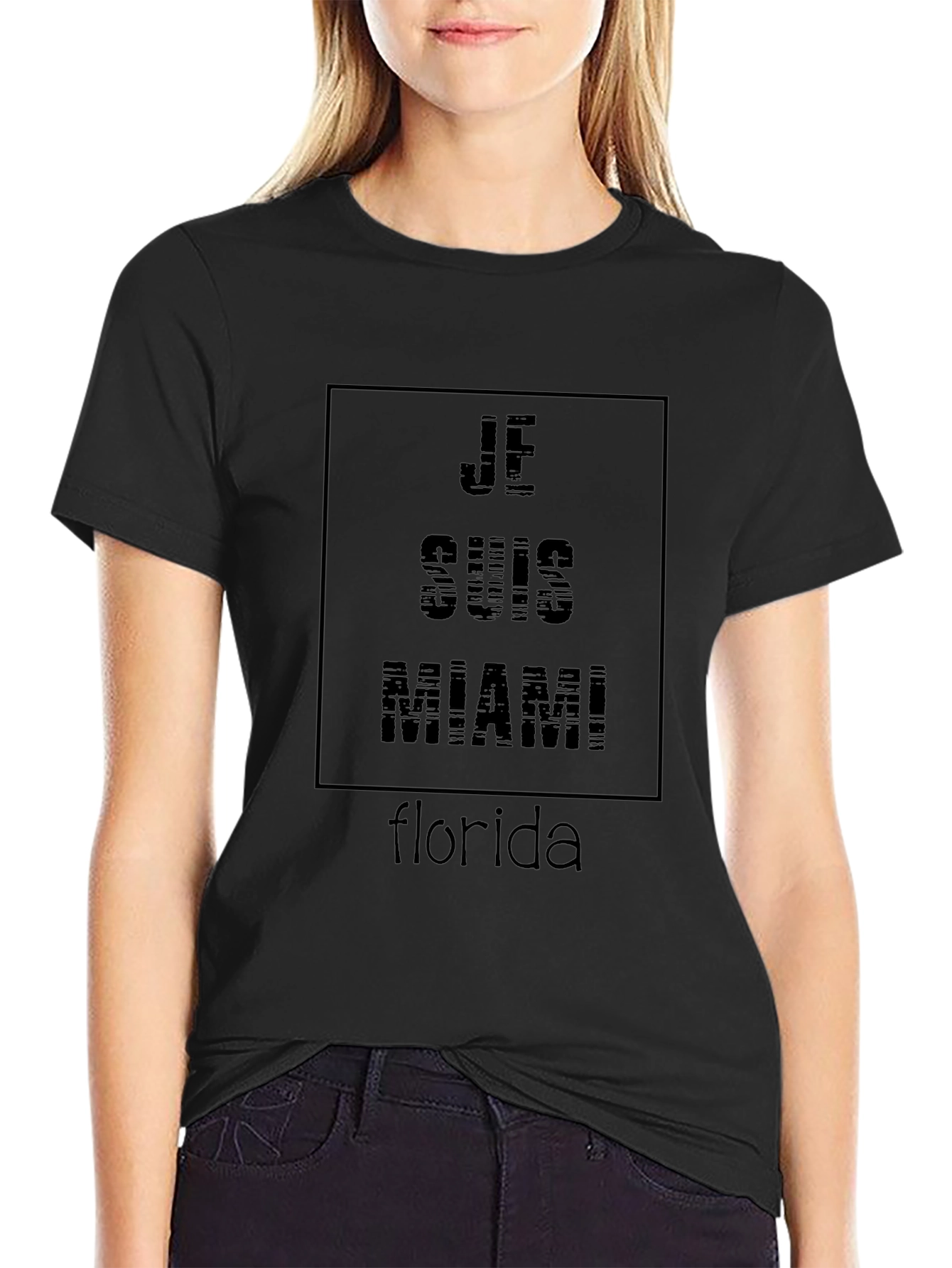 Je Suis Miami Black T-Shirt