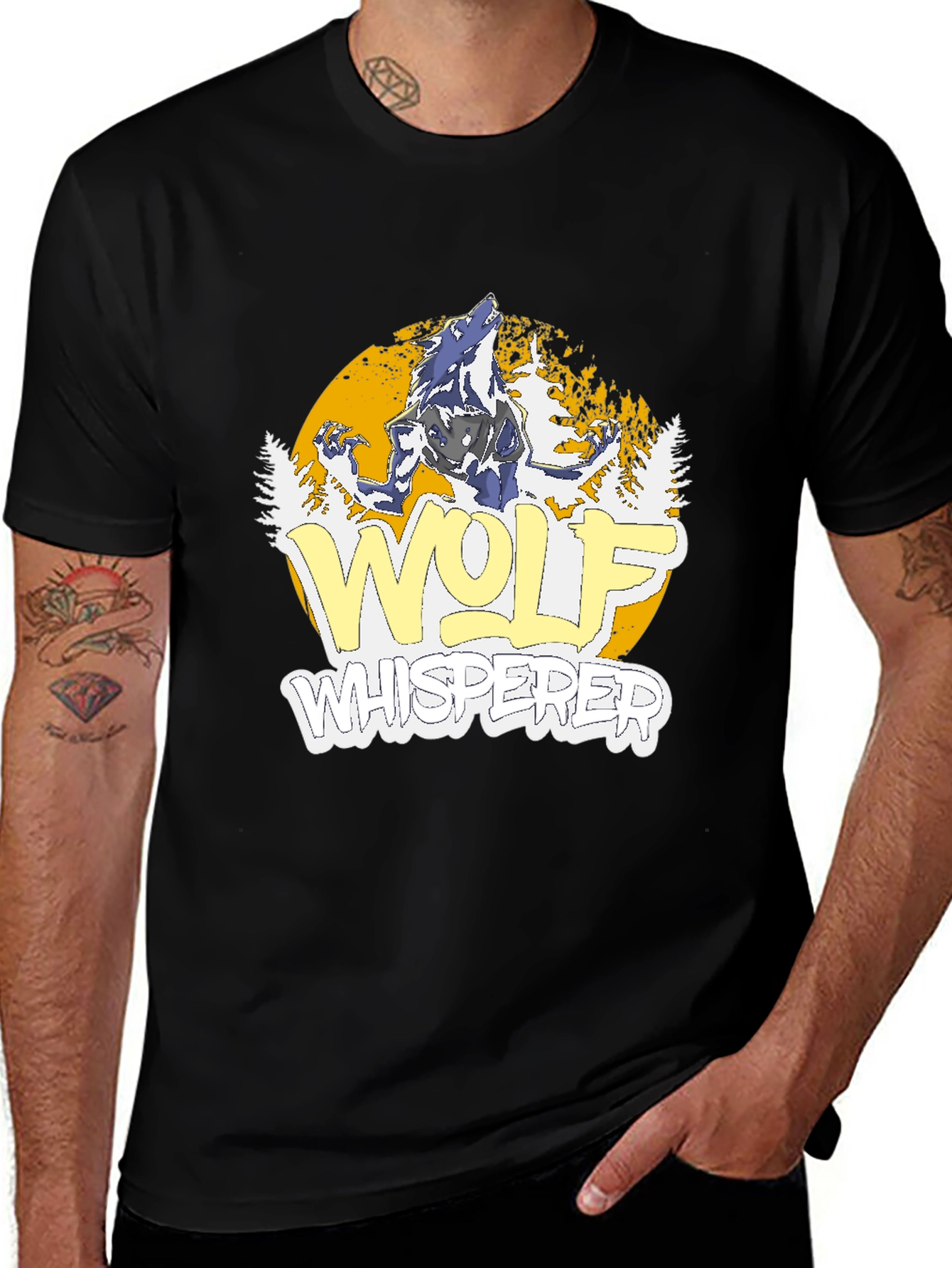 Wolf Whisperer T-Shirt - Mens Graphic Tee