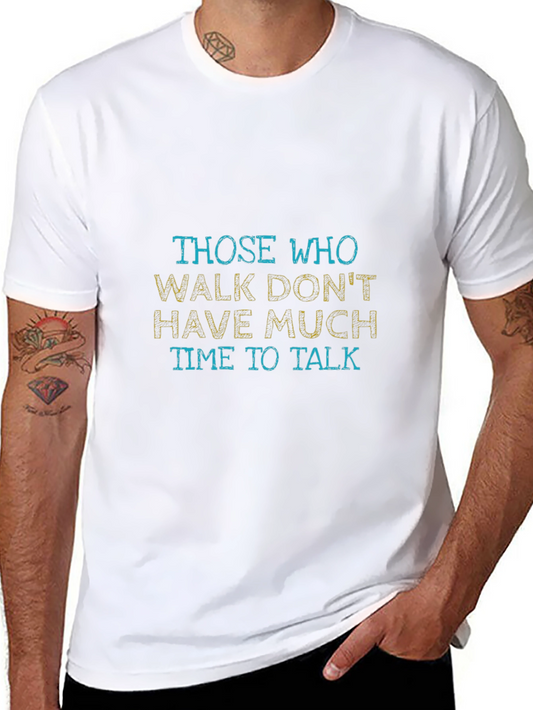 Those Who Walk Graphic Tee - Black Cotton T-Shirt