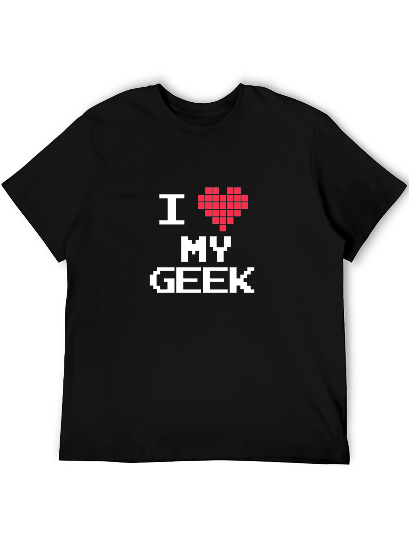 I Heart My Geek Pixel Art Graphic Tee