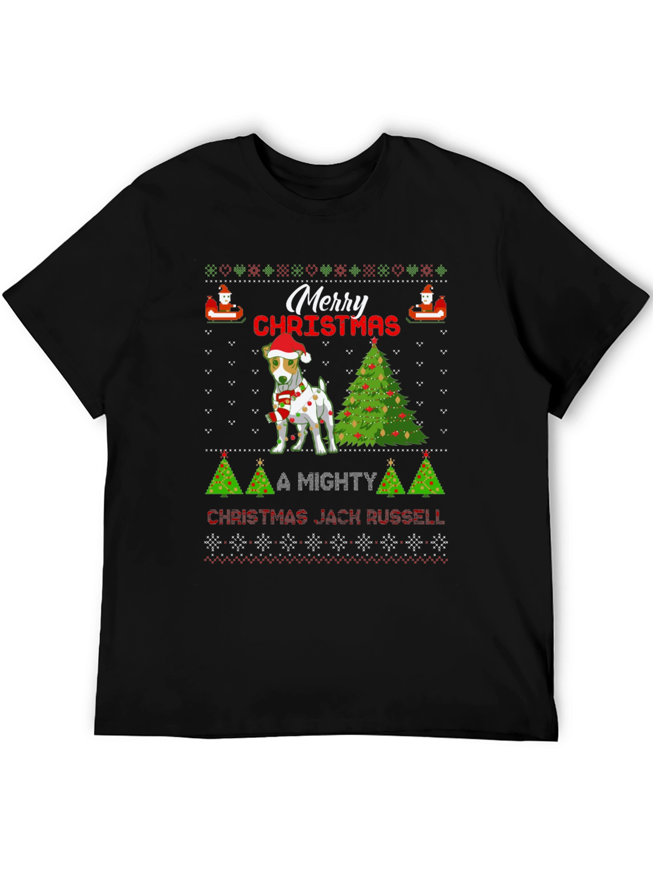 Festive Dog Christmas T-Shirt