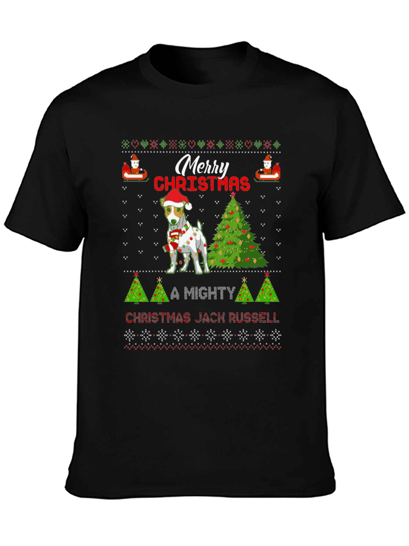 Festive Dog Christmas T-Shirt