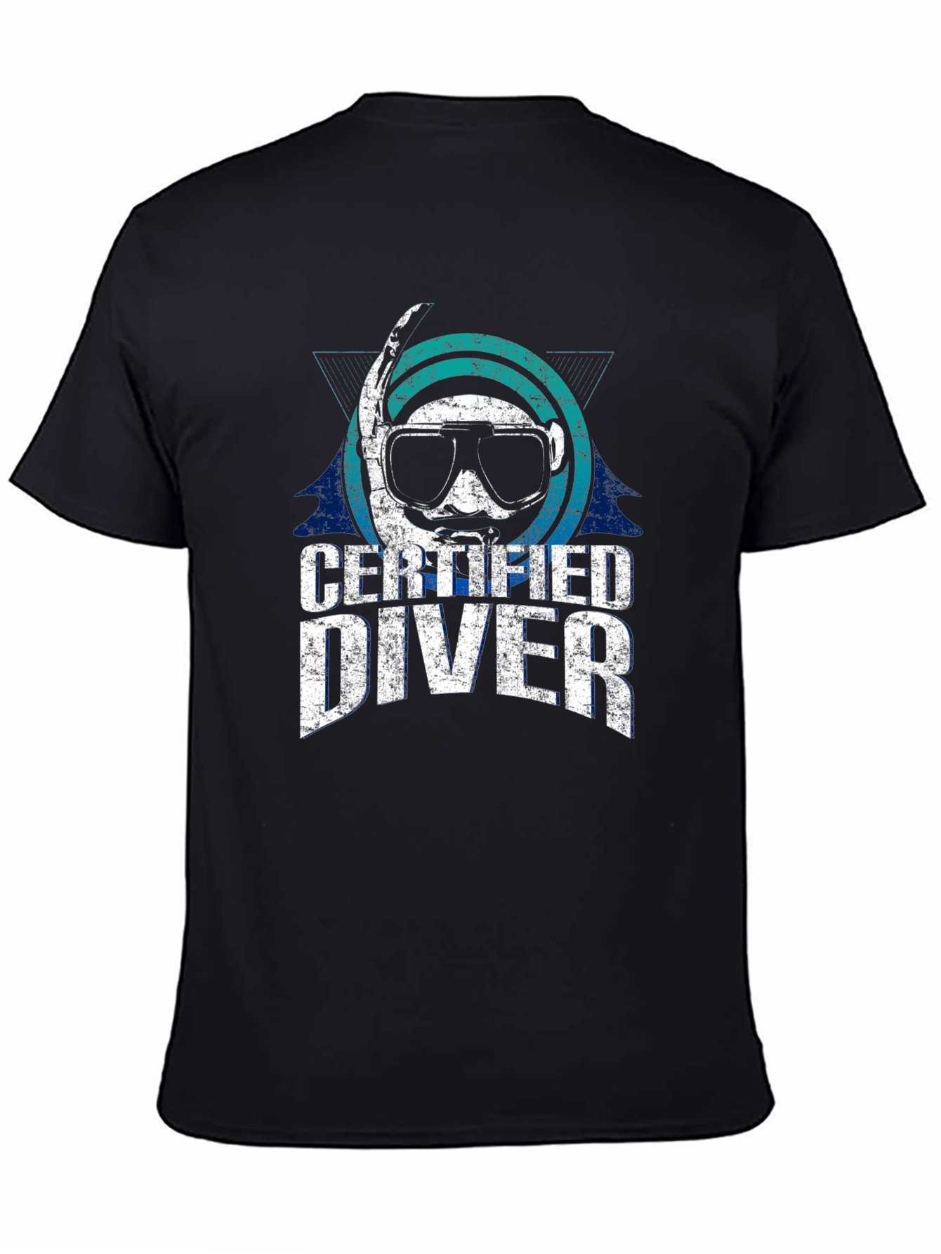 Certified Diver Graphic T-Shirt - Black