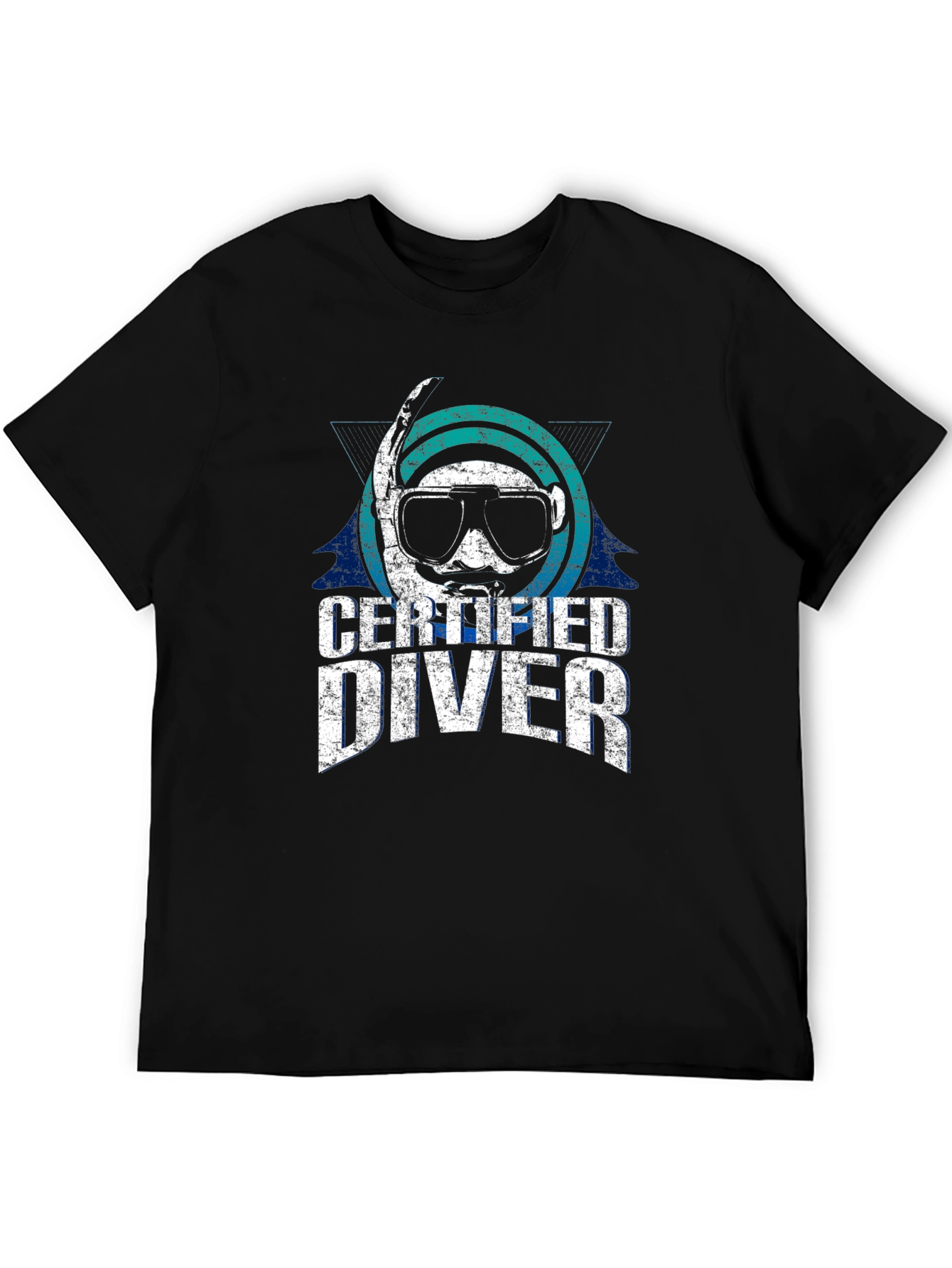 Certified Diver Graphic T-Shirt - Black