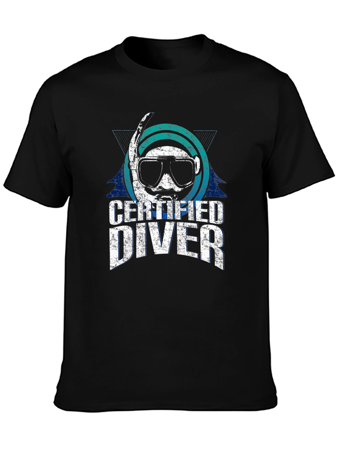 Certified Diver Graphic T-Shirt - Black