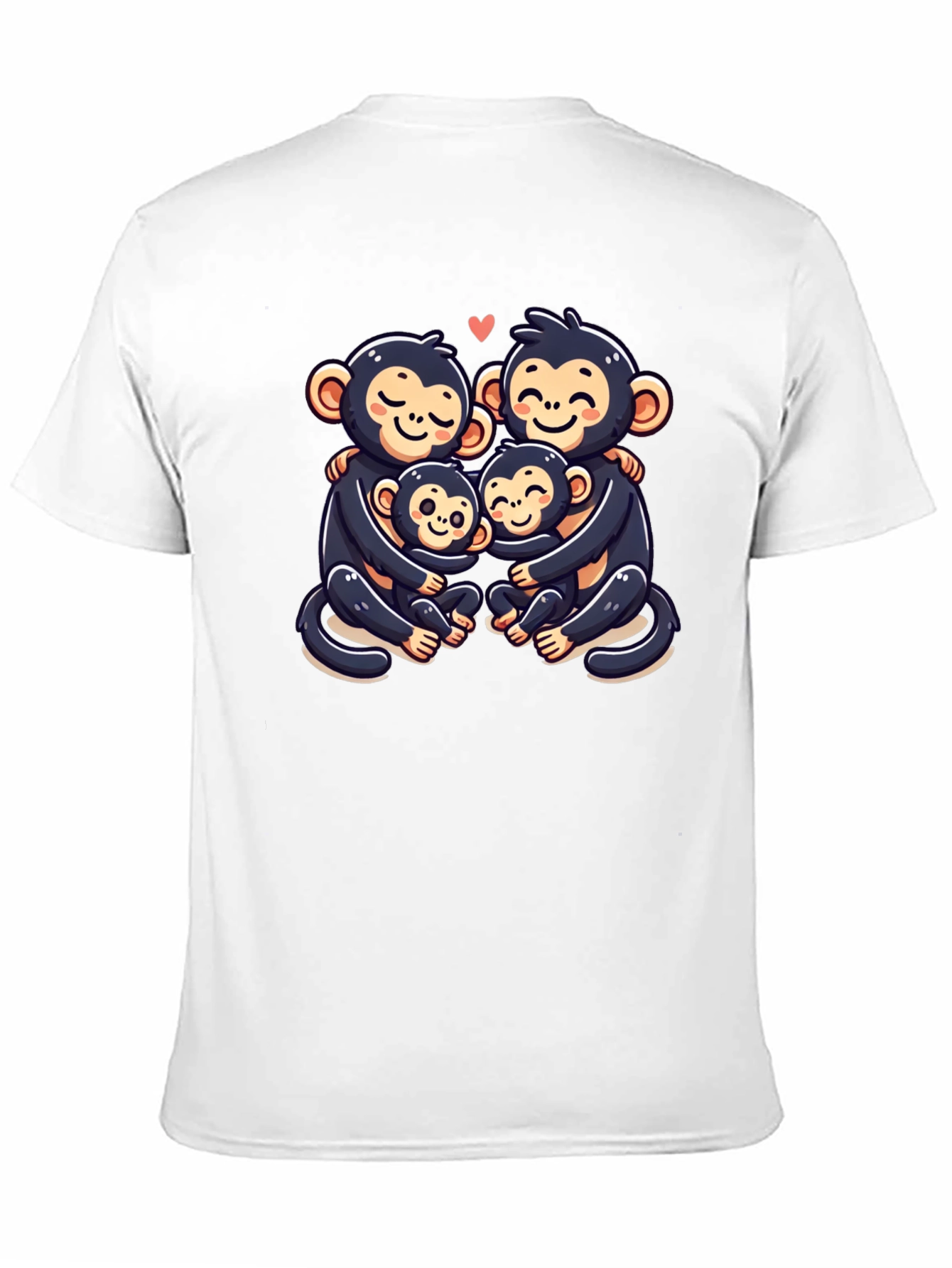Cute Monkey Family T-Shirt