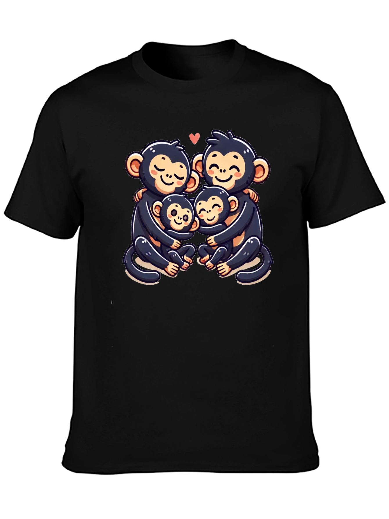 Cute Monkey Family T-Shirt