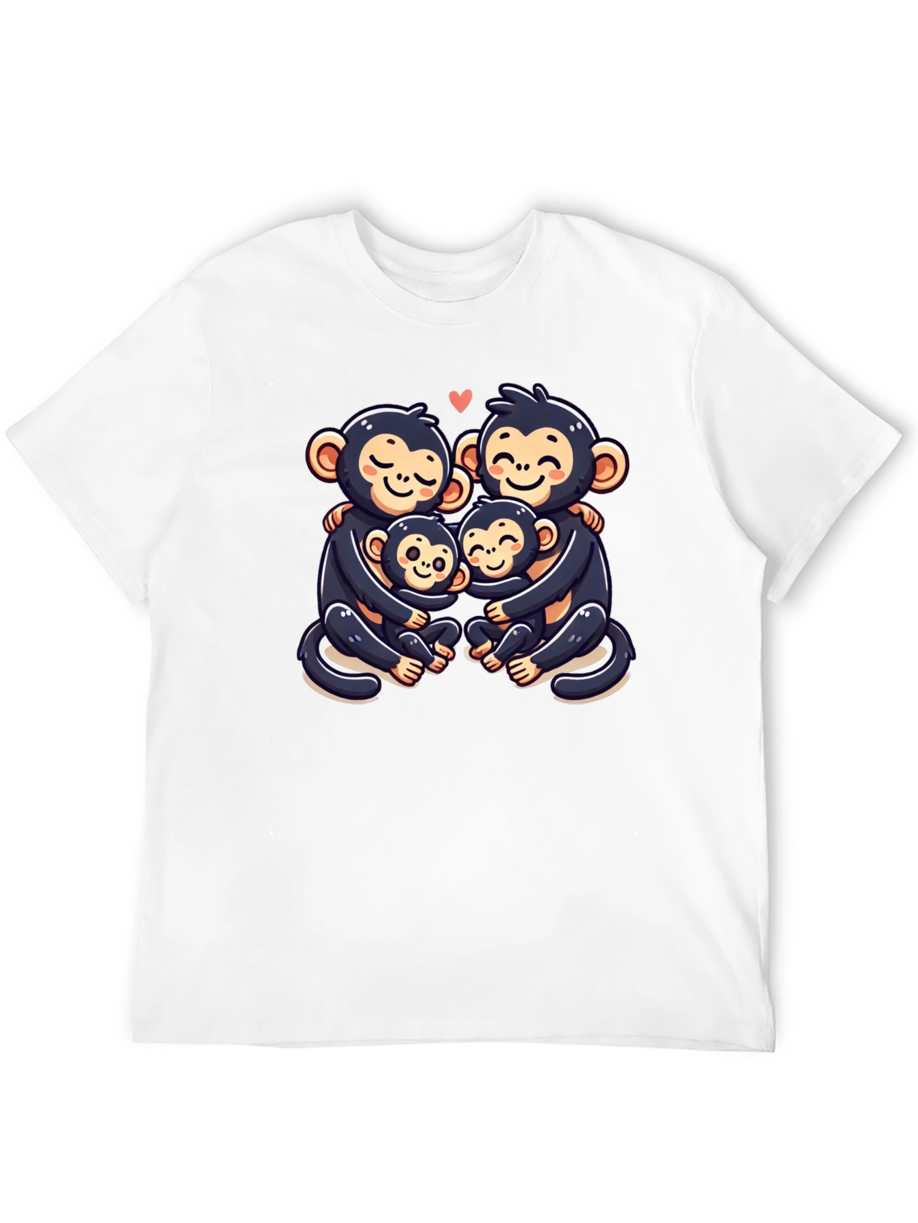 Cute Monkey Family T-Shirt