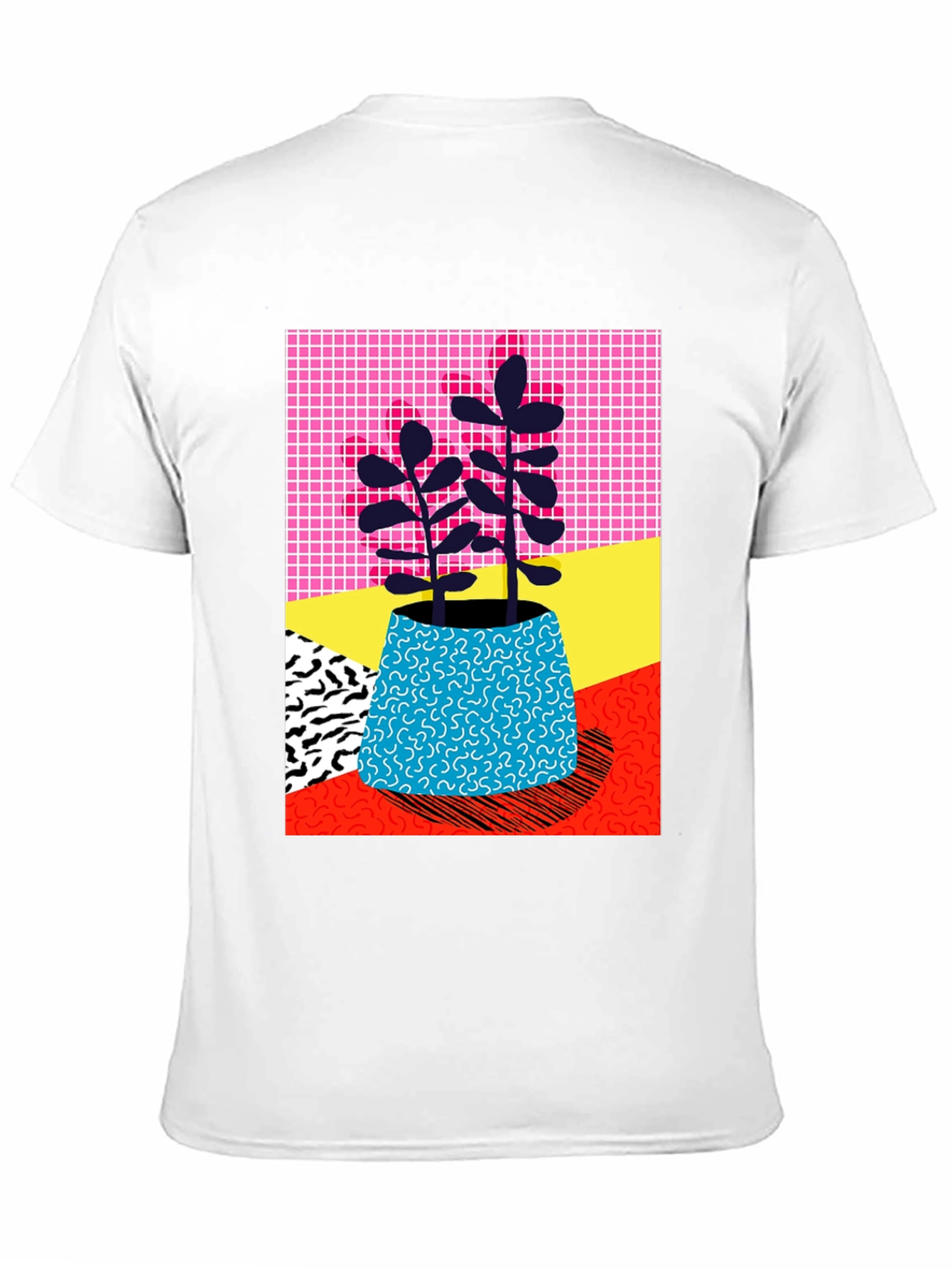 Vibrant Plant Graphic Tee - Unique 80s Style