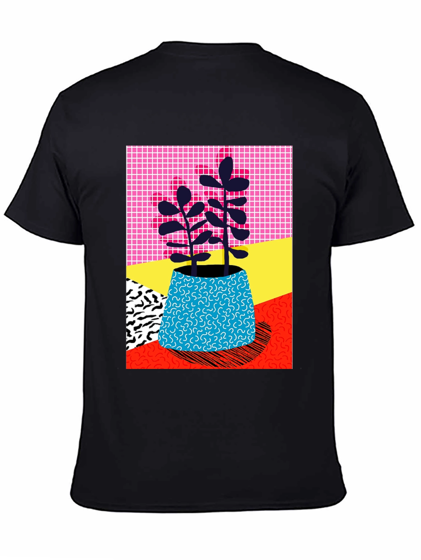 Vibrant Plant Graphic Tee - Unique 80s Style
