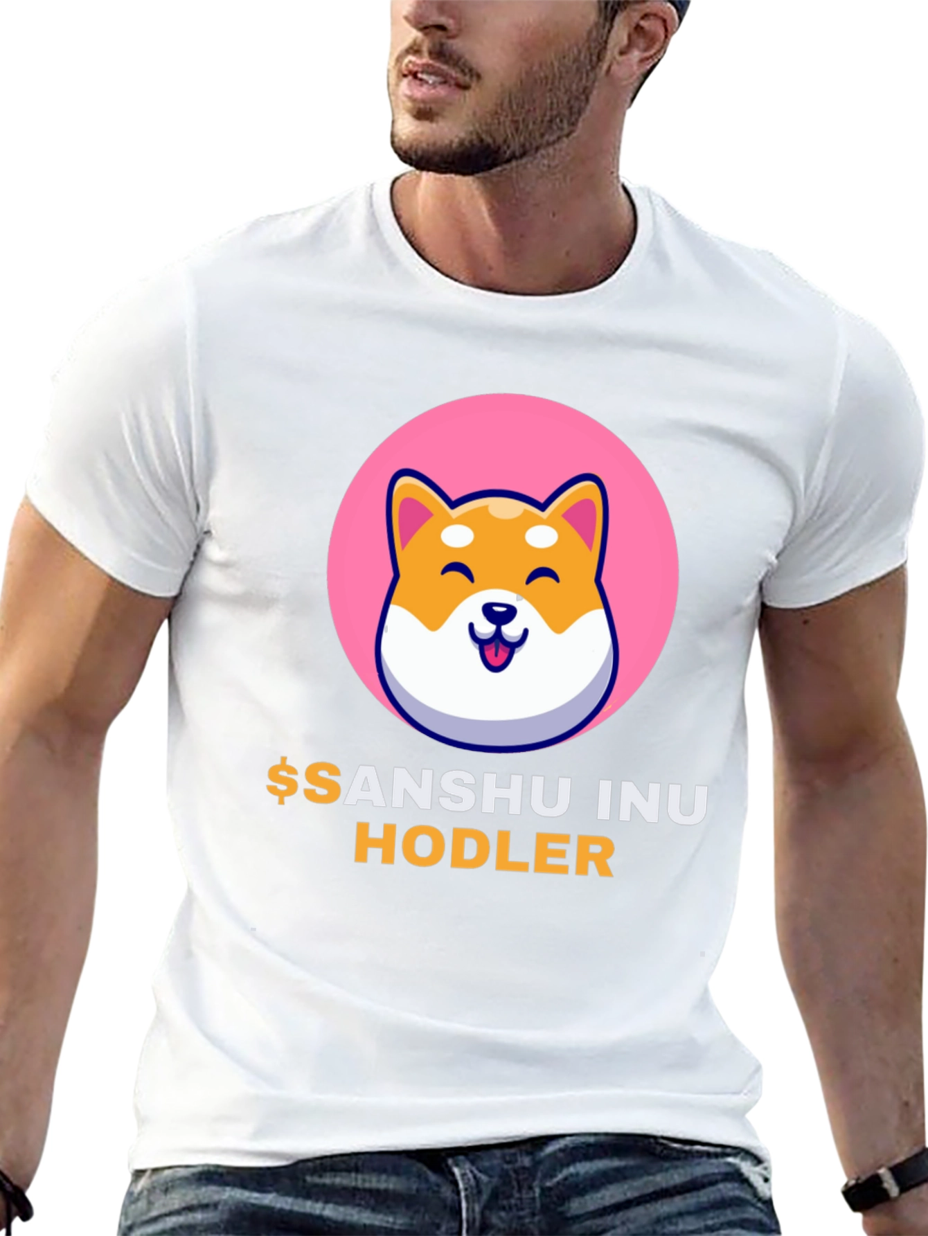 Sanshu Inu Hodler Black T-Shirt